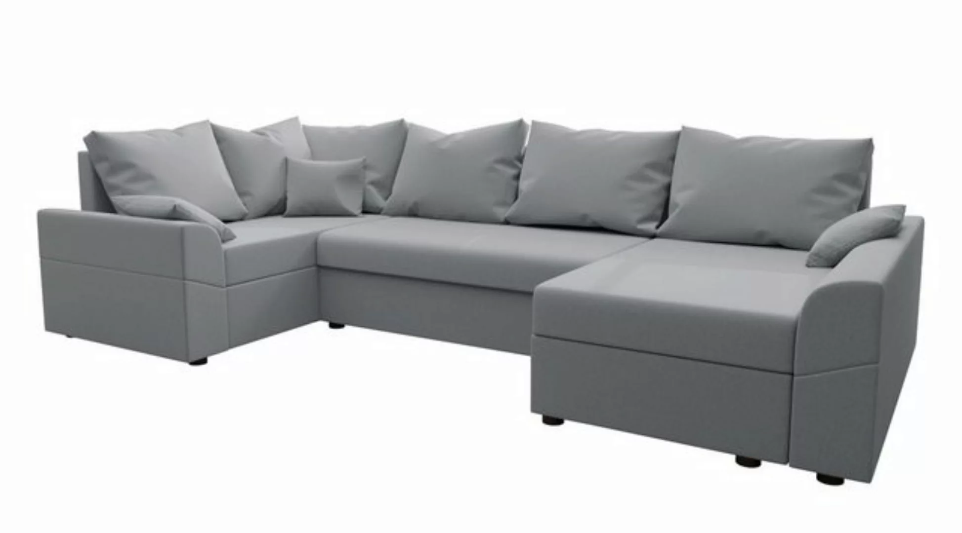 Stylefy Wohnlandschaft Bailey, U-Form, Eckcouch, Sofa, Sitzkomfort, mit Bet günstig online kaufen