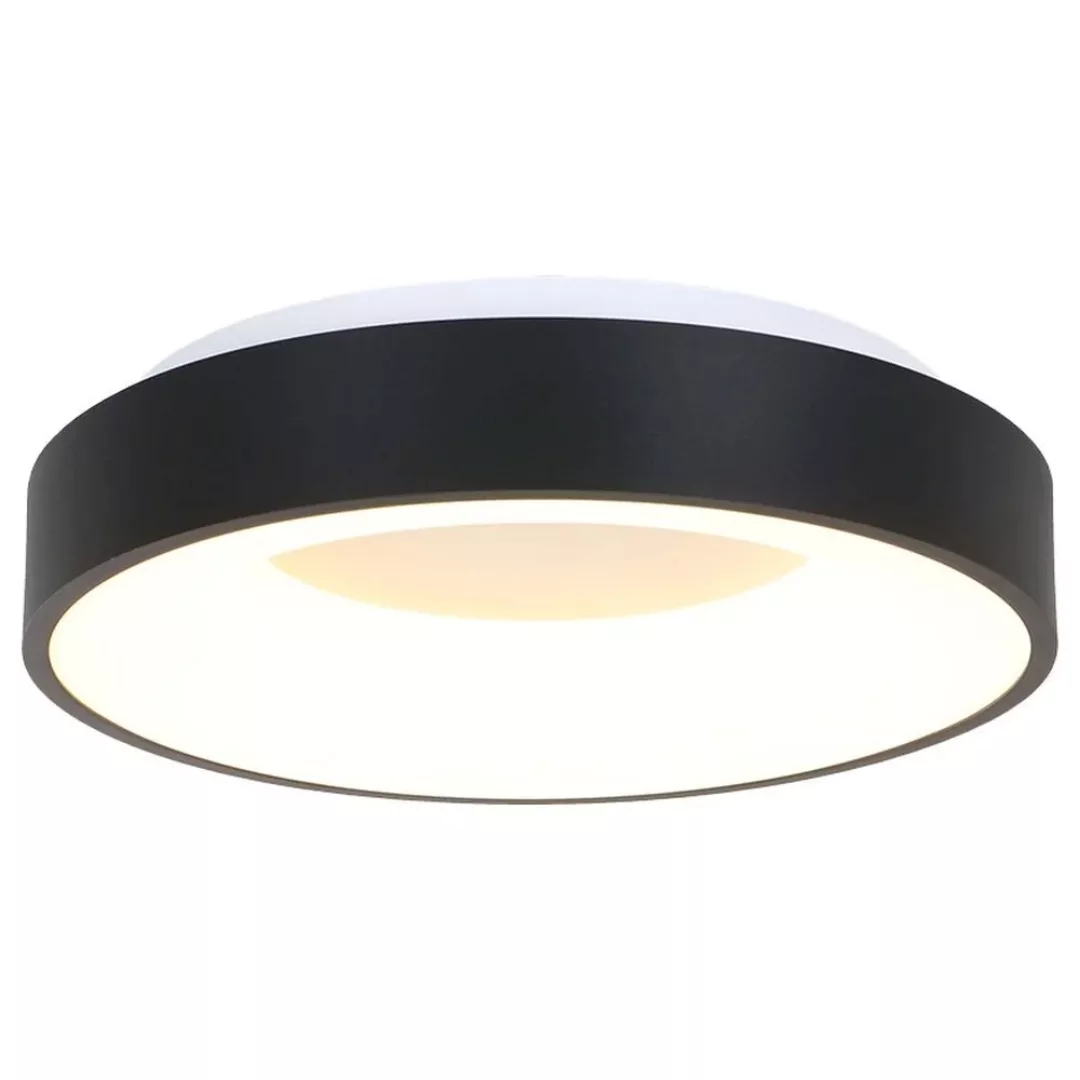 LED Deckenleuchte Ringlede in Schwarz und Weiß 30W 2800lm günstig online kaufen