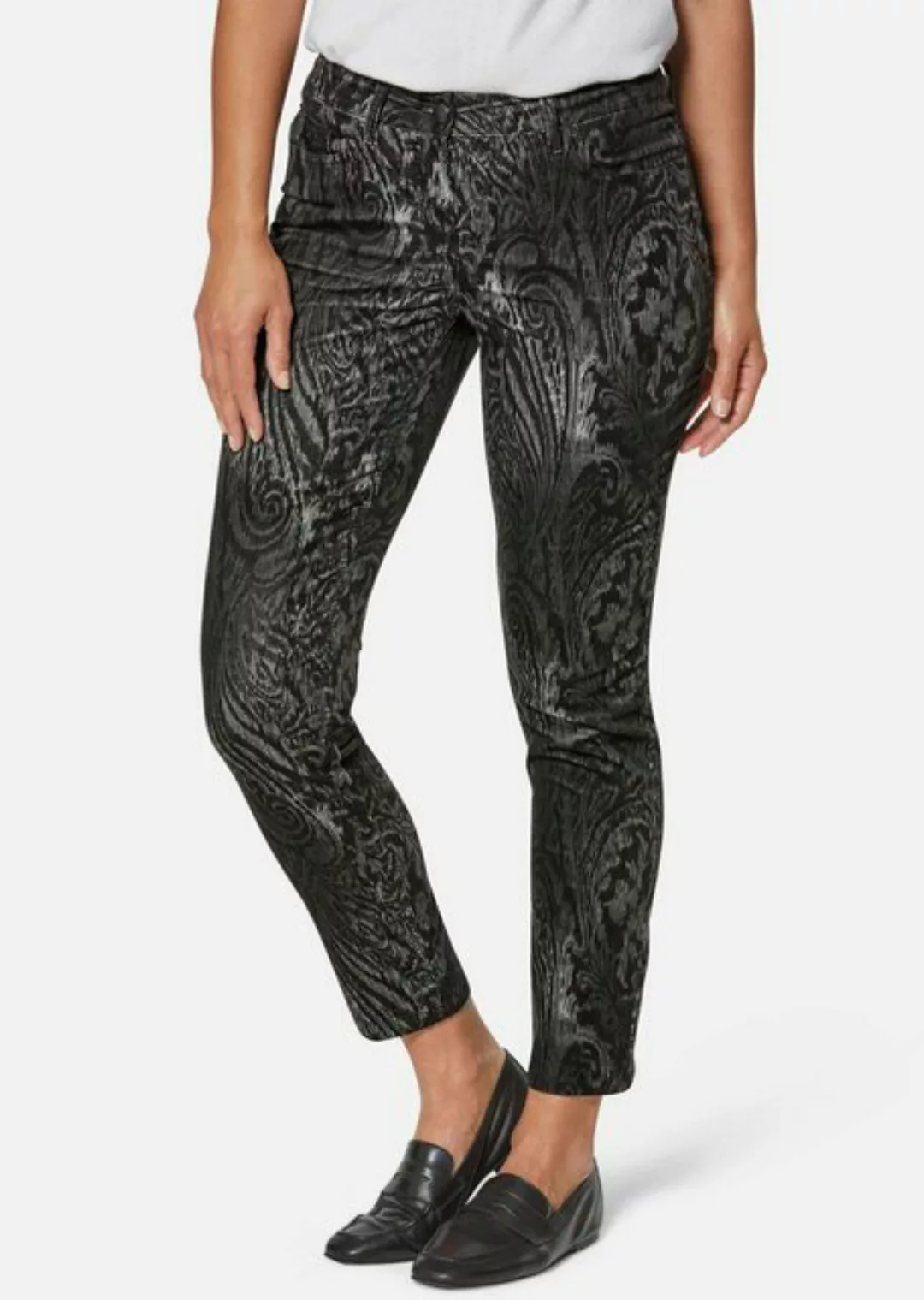 MADELEINE Stoffhose Paisley-Hose in samtiger Stretch-Qualität günstig online kaufen