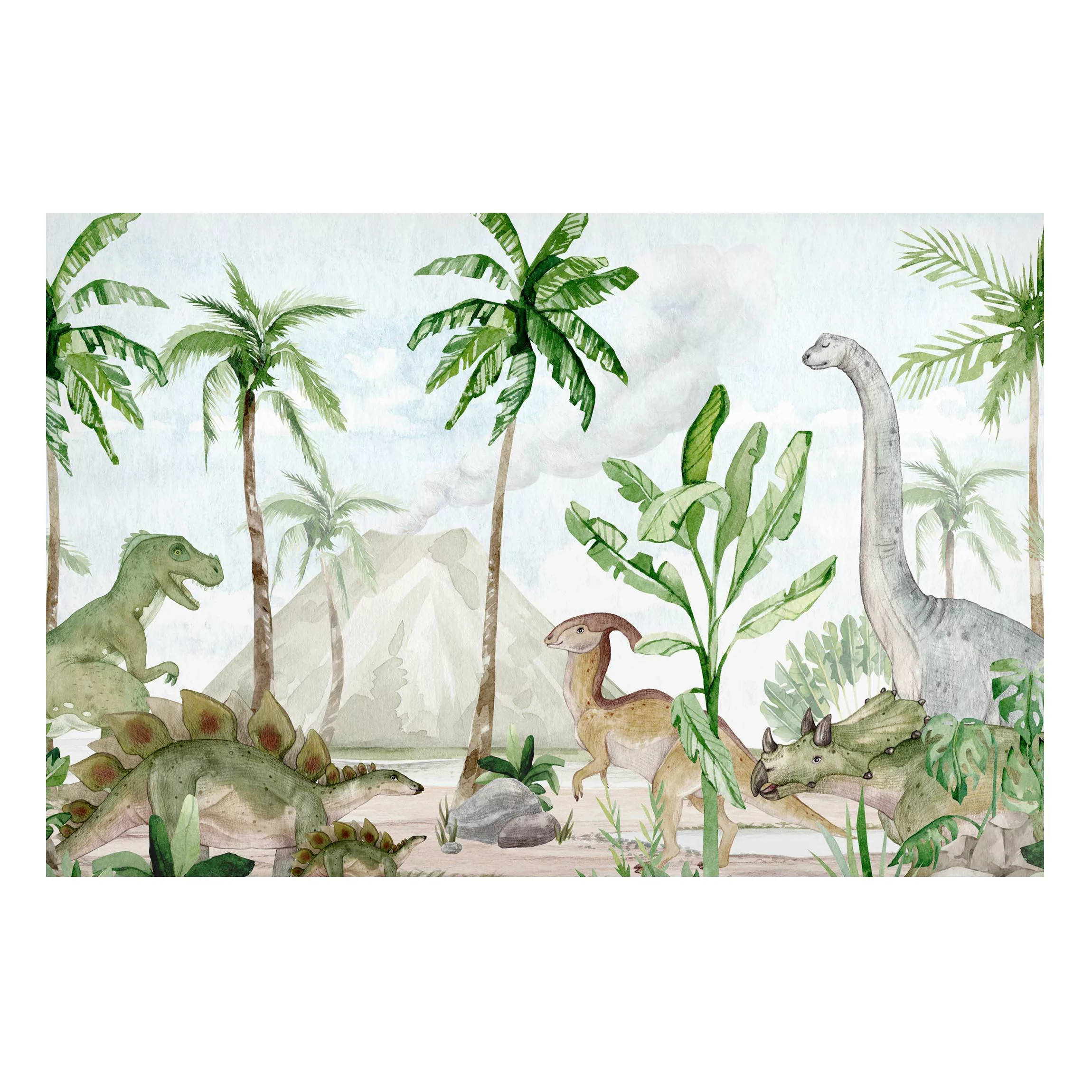 Magnettafel Zusammenkunft der Dinosaurier günstig online kaufen
