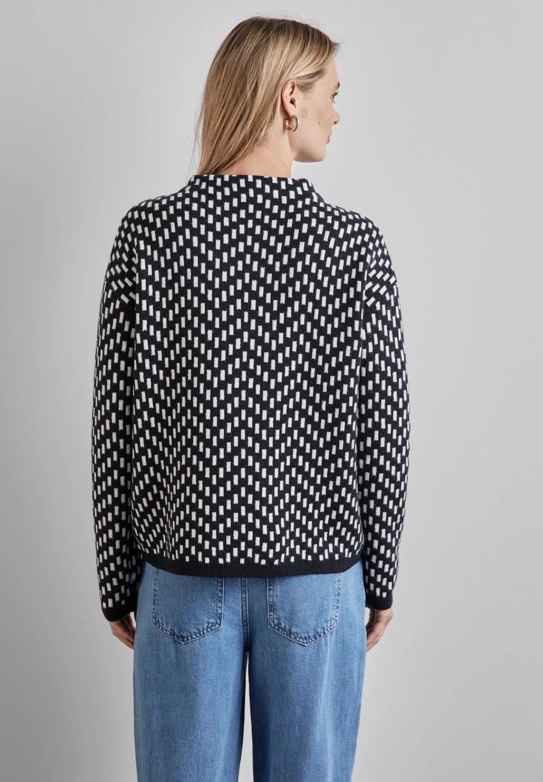 STREET ONE Strickpullover, mit grafischem Muster günstig online kaufen