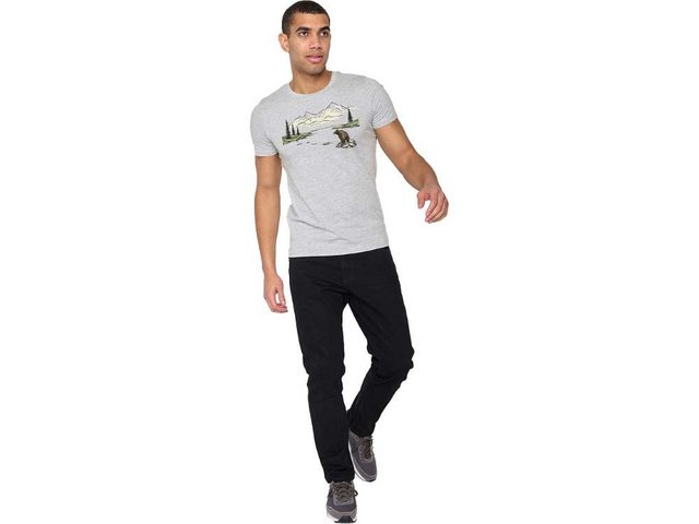 GreenBomb T-Shirt GREENBOMB Bio-Herren-T-Shirt 'Bear Sitting' mit Ru günstig online kaufen