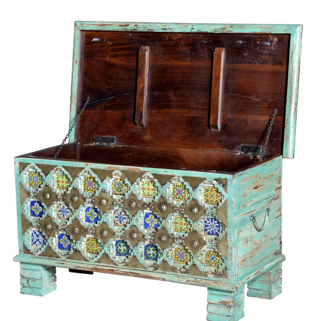 Truhe Holztruhe im orientalischen Stil handgearbeitet günstig online kaufen