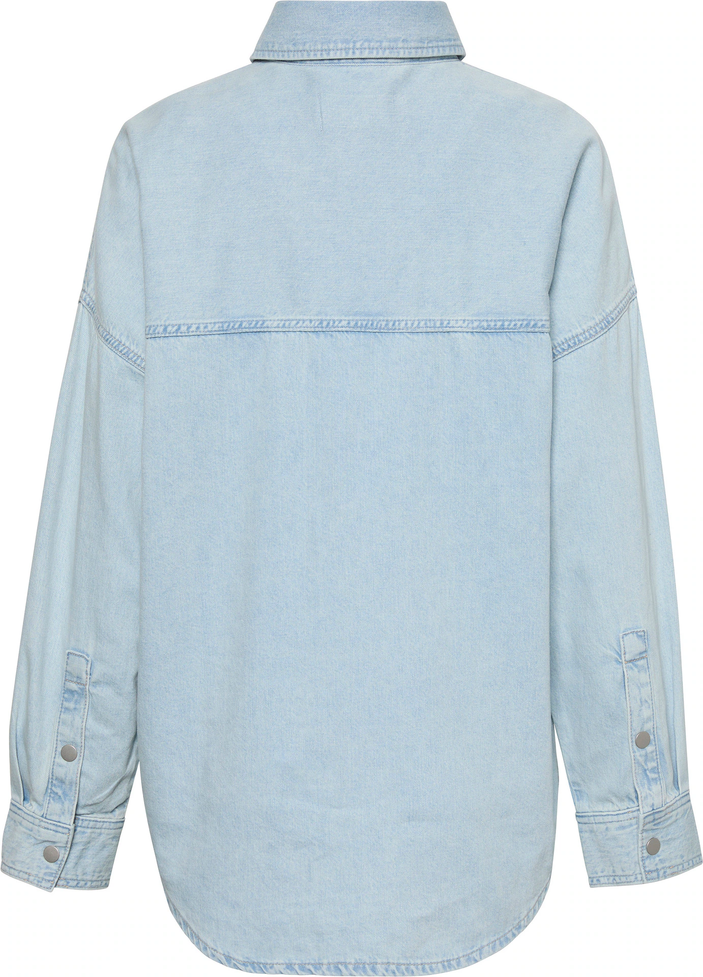 Calvin Klein Jeans Hemdbluse "RLXD LNN DNM SHRT AR", Mit Rundhalsausschnitt günstig online kaufen