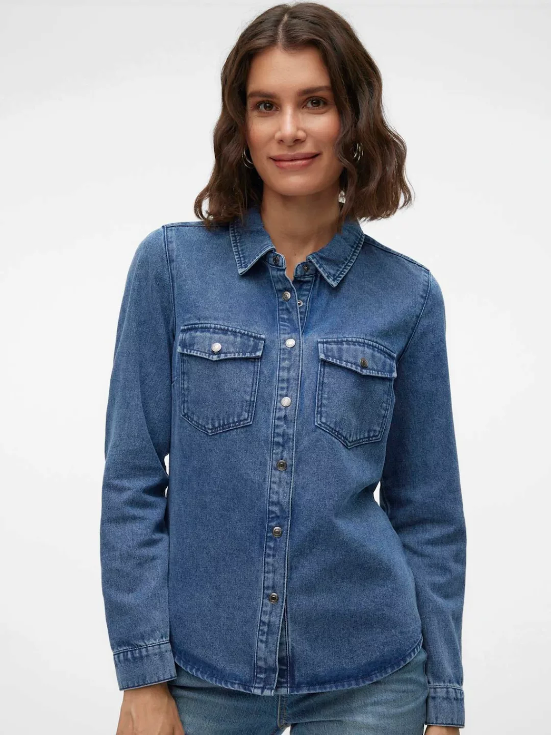 Vero Moda Jeansbluse VMJENNIE LS DENIM SHIRT MIX NOOS günstig online kaufen