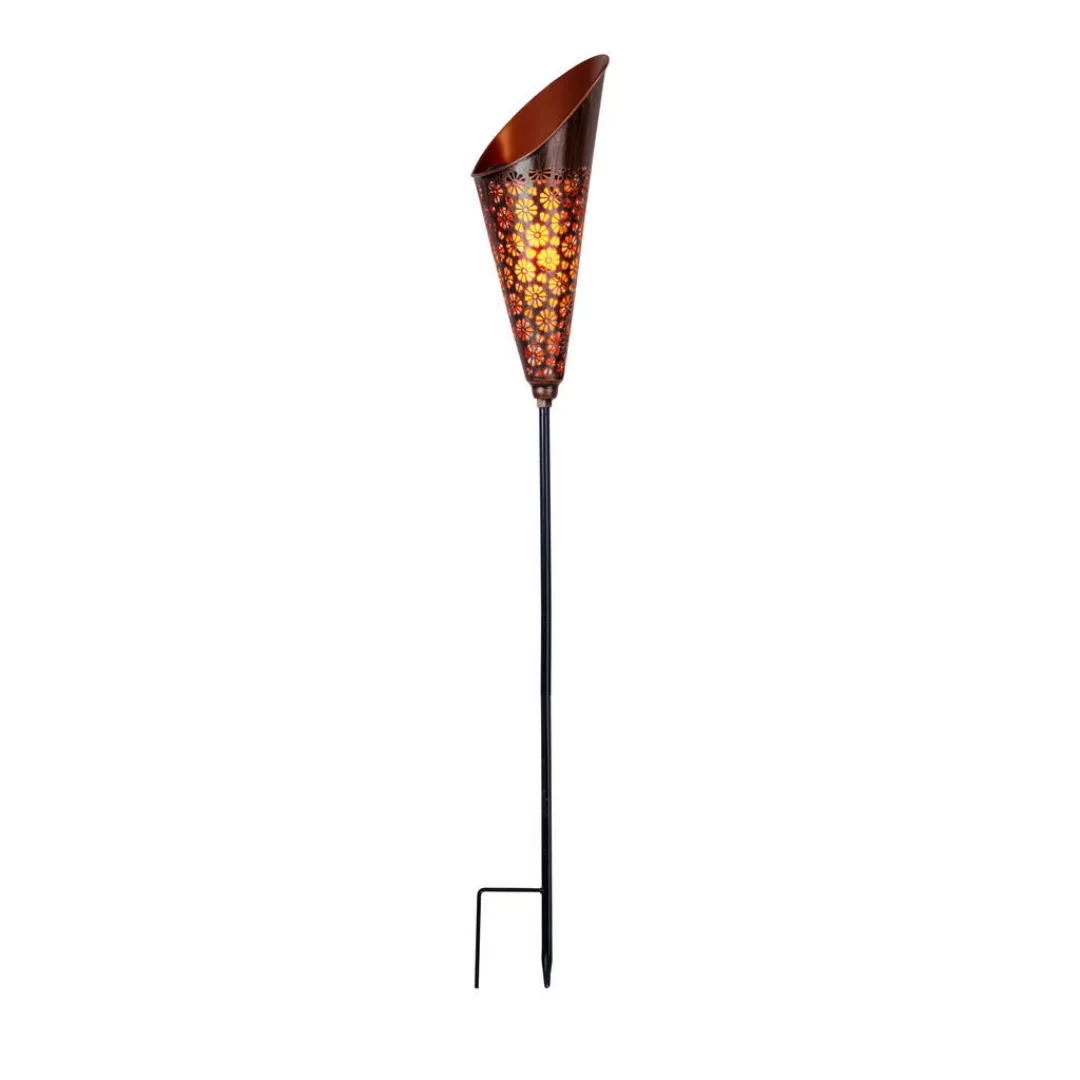 näve LED Solarleuchte "Torch", 1 flammig, Flammeneffekt, kupferfarben, Tric günstig online kaufen