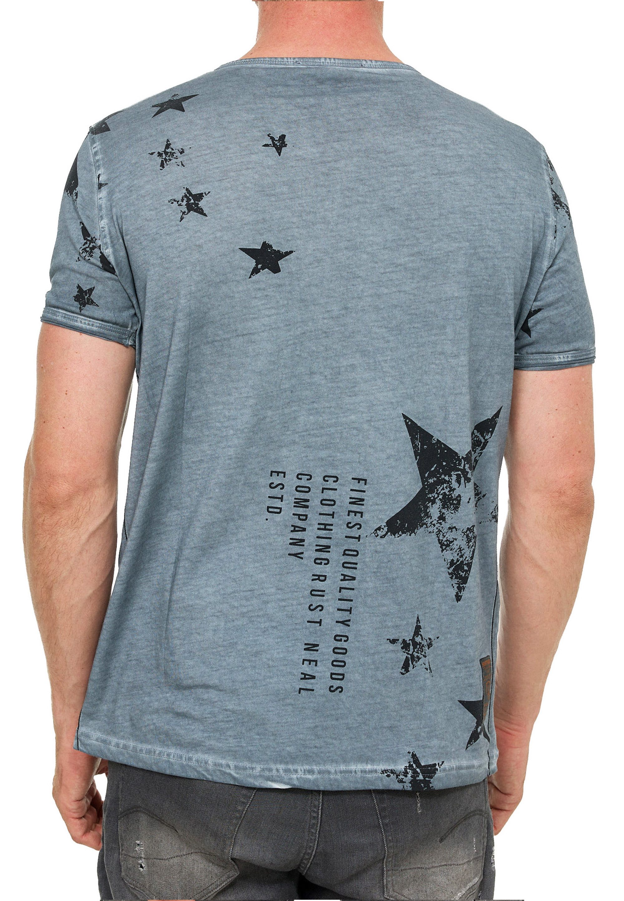 R-NEAL T-Shirt T-Shirt Verwaschen Regular Printed günstig online kaufen