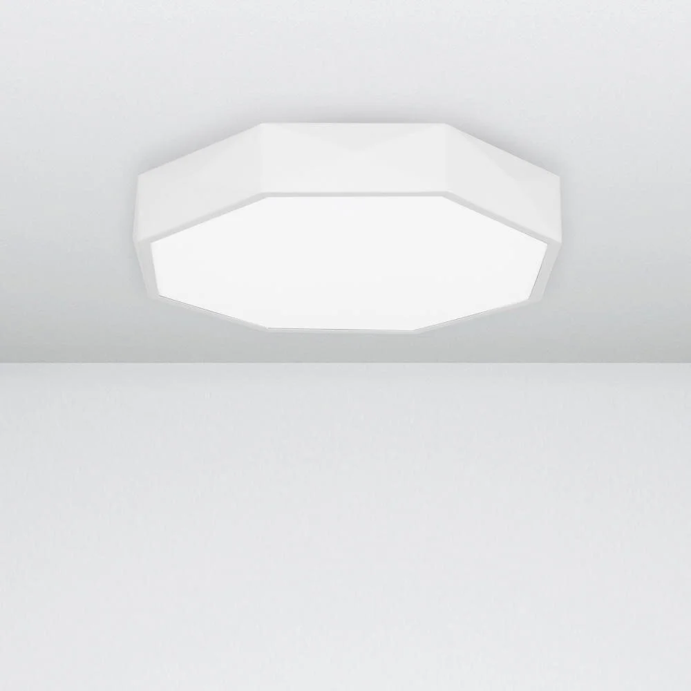 LED Deckenleuchte Eben in Weiß 24W 1380lm günstig online kaufen