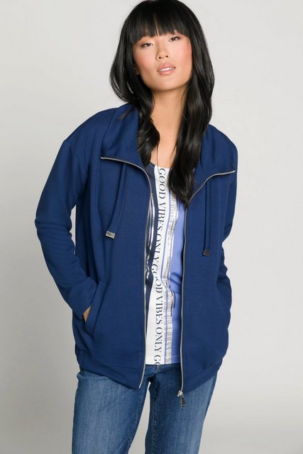 Gina Laura Kurzjacke Jersey-Blouson Stehkragen Zipper Modalmix günstig online kaufen