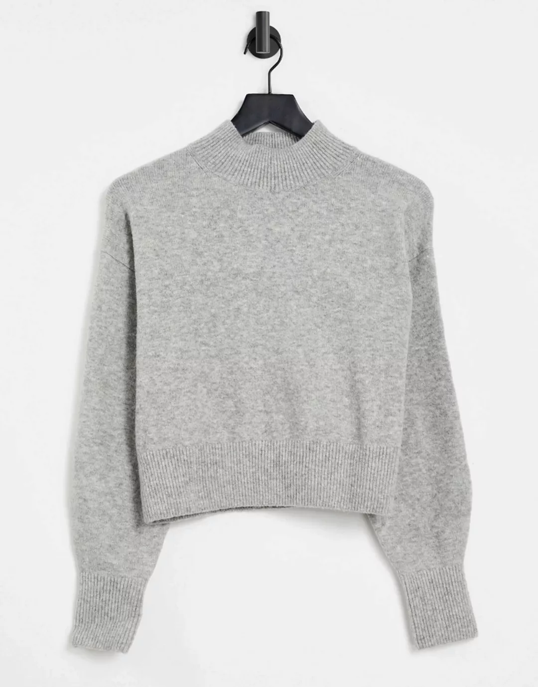 & Other Stories – Pullover in Grau mit Stehkragen günstig online kaufen