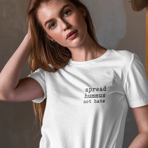 Spread Hummus Not Hate - Damen Organic Shirt günstig online kaufen