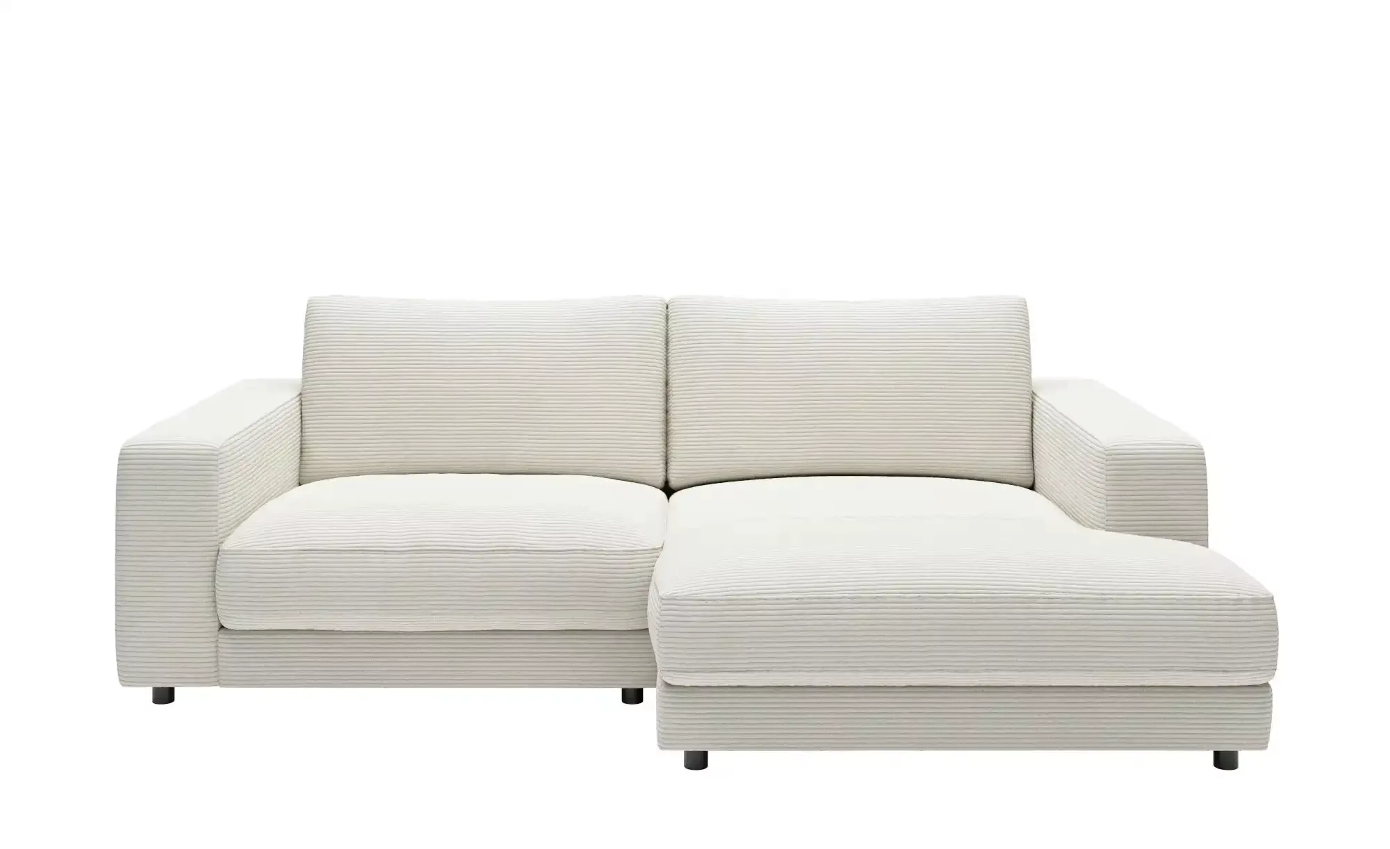 Jette Home Ecksofa in Cord Sila ¦ weiß ¦ Maße (cm): B: 250 H: 85 T: 170.0 P günstig online kaufen