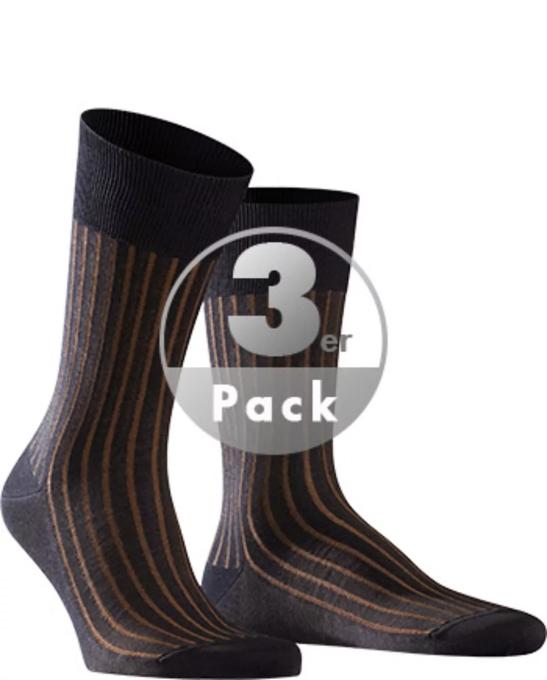 FALKE Shadow Herren Socken, 45-46, Braun, Rippe, Baumwolle, 14648-593406 günstig online kaufen