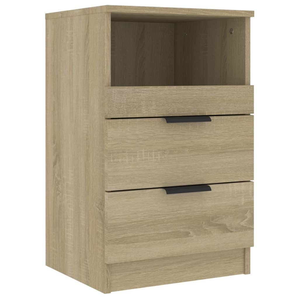 furnicato Nachttisch Sonoma-Eiche Holzwerkstoff (1-St) günstig online kaufen