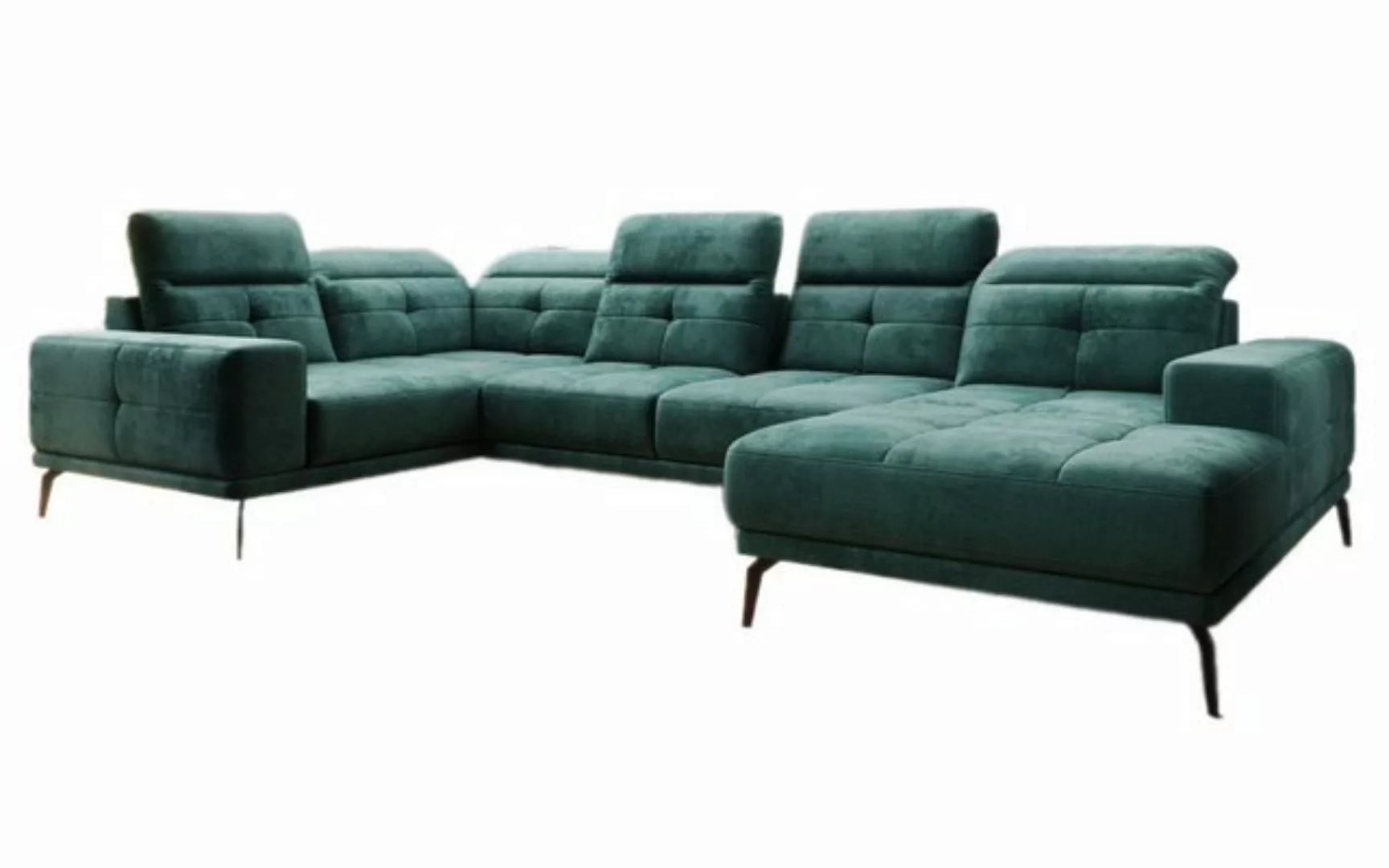 Luxusbetten24 Sofa Designer Sofa Nerio, mit verstellbarer Kopf- und Rückenl günstig online kaufen