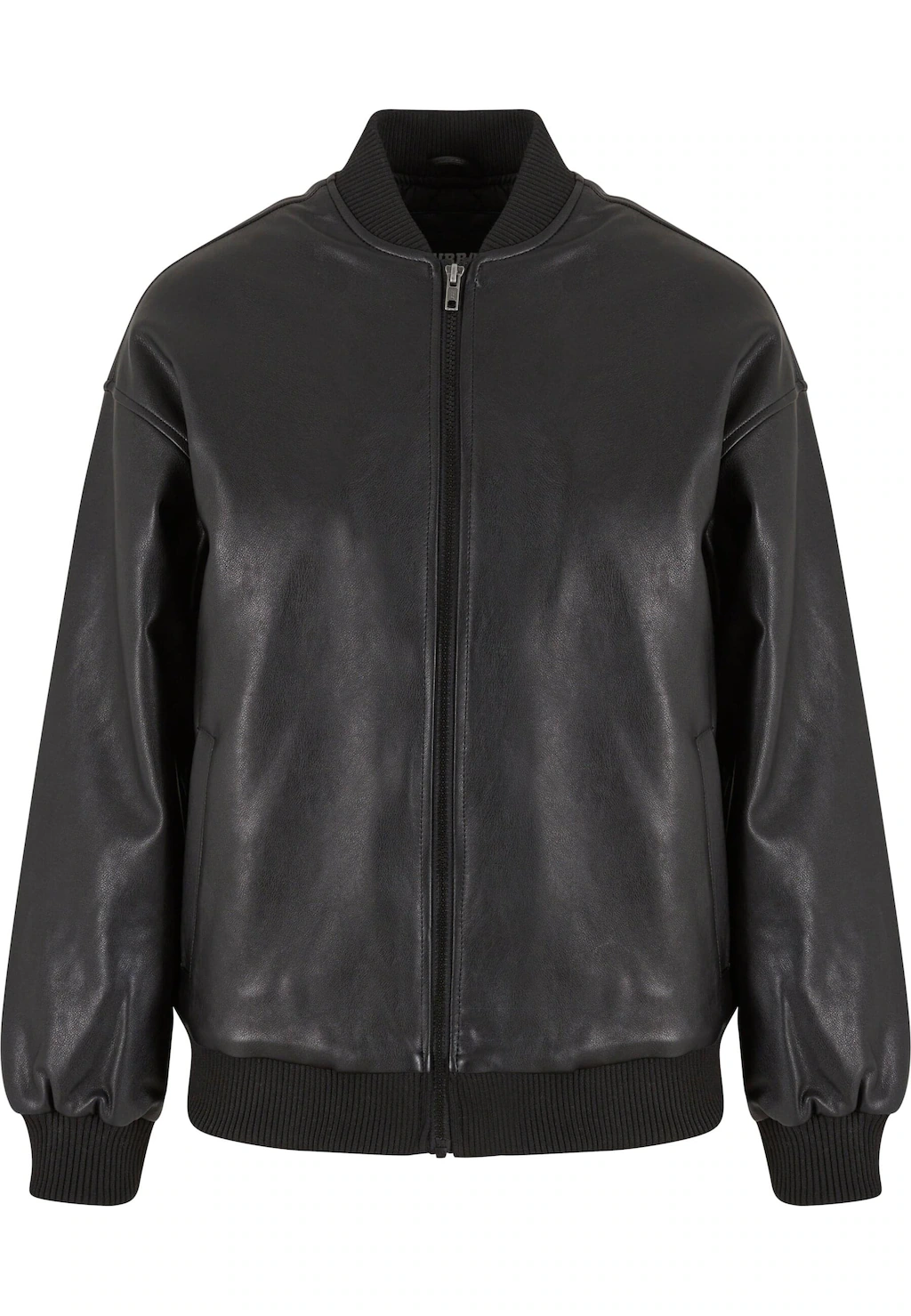 URBAN CLASSICS Lederjacke "Urban Classics Ladies Synthetic Leather Bomber J günstig online kaufen