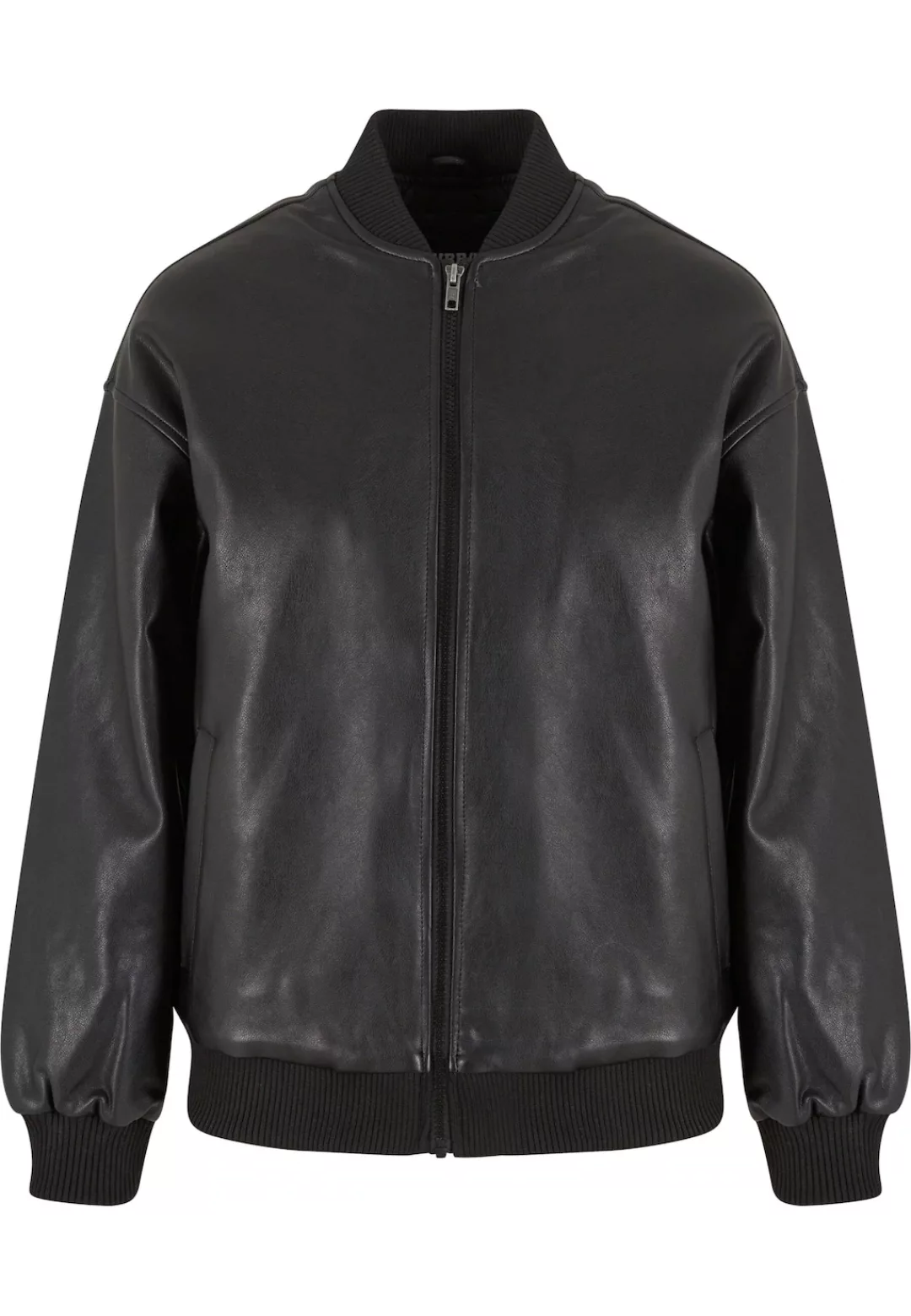 URBAN CLASSICS Lederjacke "Urban Classics Ladies Synthetic Leather Bomber J günstig online kaufen