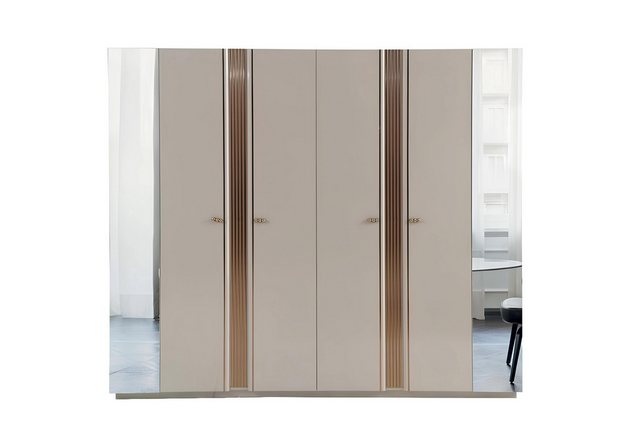 Xlmoebel Kleiderschrank Modern Kleiderschrank in Beige aus Holz für das Kin günstig online kaufen