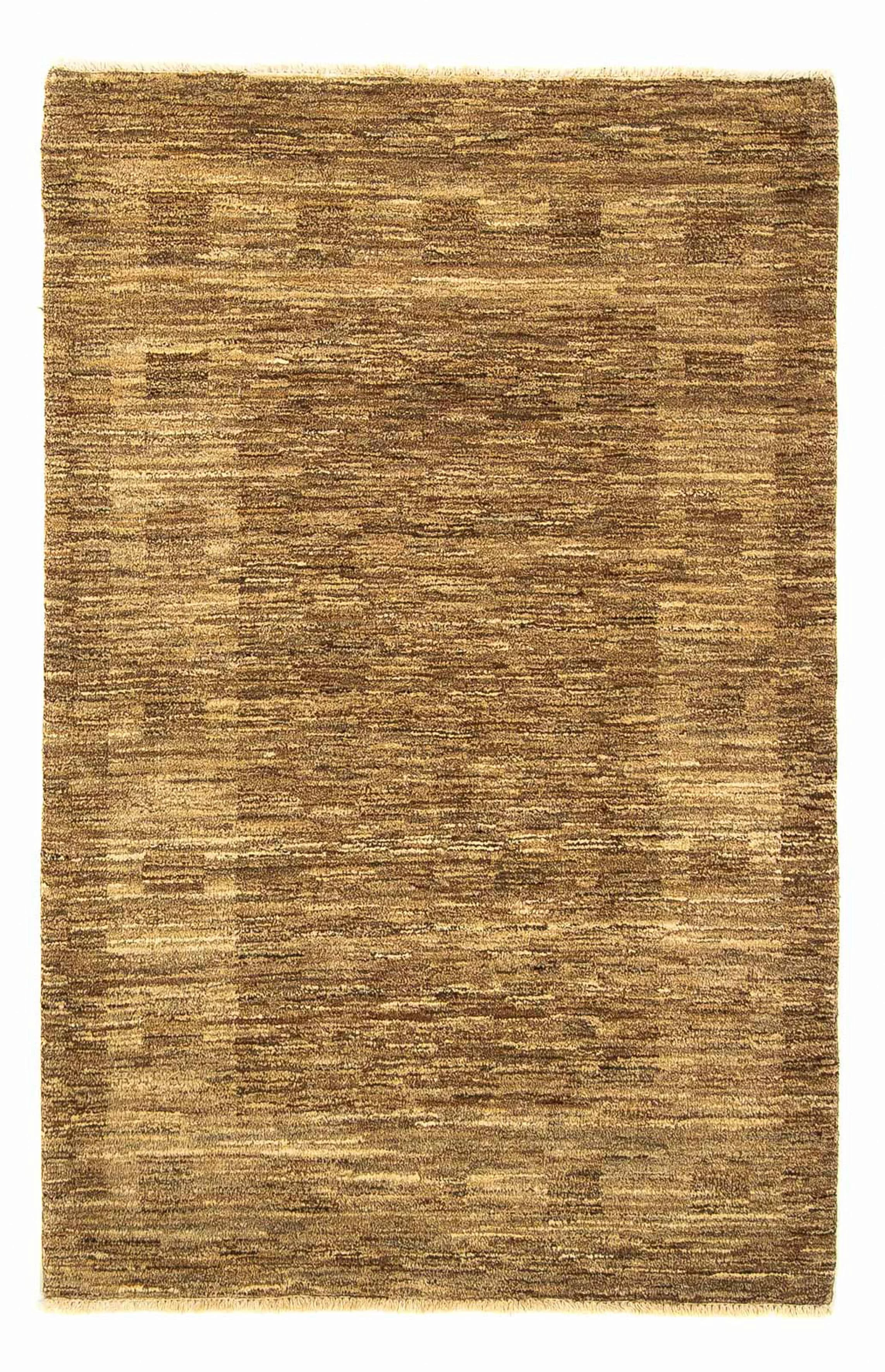 morgenland Wollteppich »Gabbeh - Indus - 147 x 97 cm - dunkelbeige«, rechte günstig online kaufen