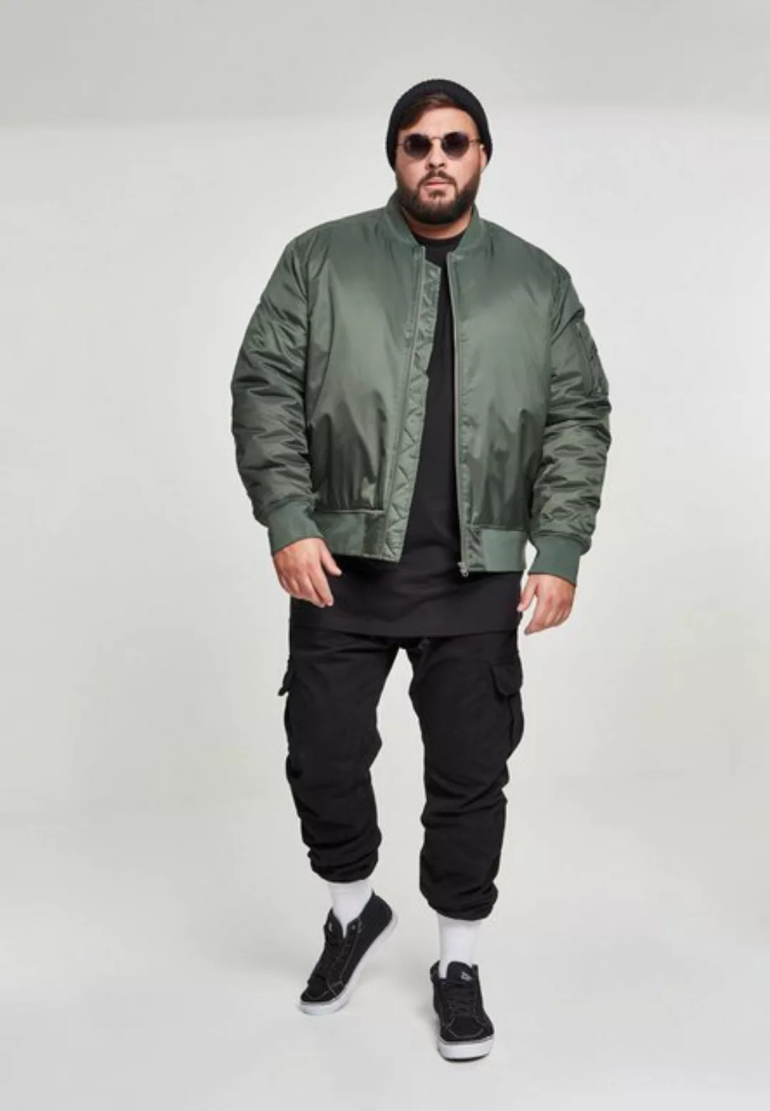 URBAN CLASSICS Bomberjacke TB861 - Basic Bomber Jacket olive 4XL günstig online kaufen