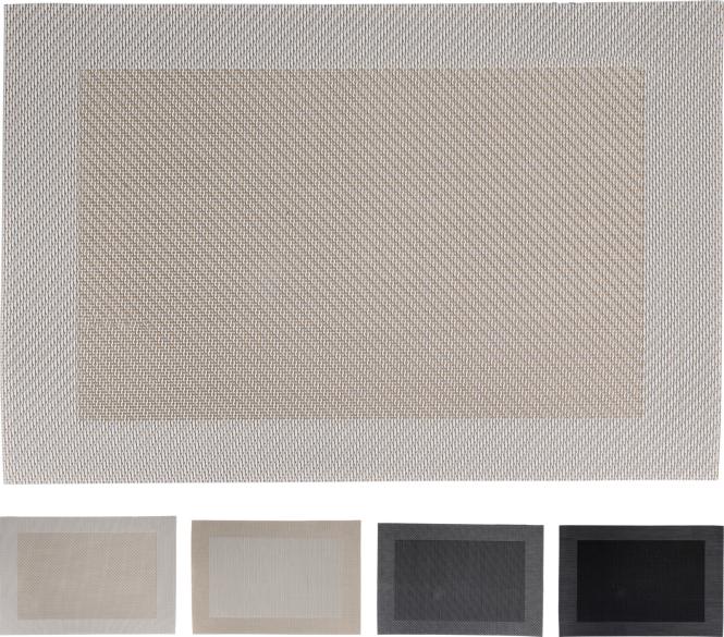 PLATZSET 1 Stück ca. 45 x 30 cm von 4 Sorten unsortiert Polyester Mehrfarbi günstig online kaufen