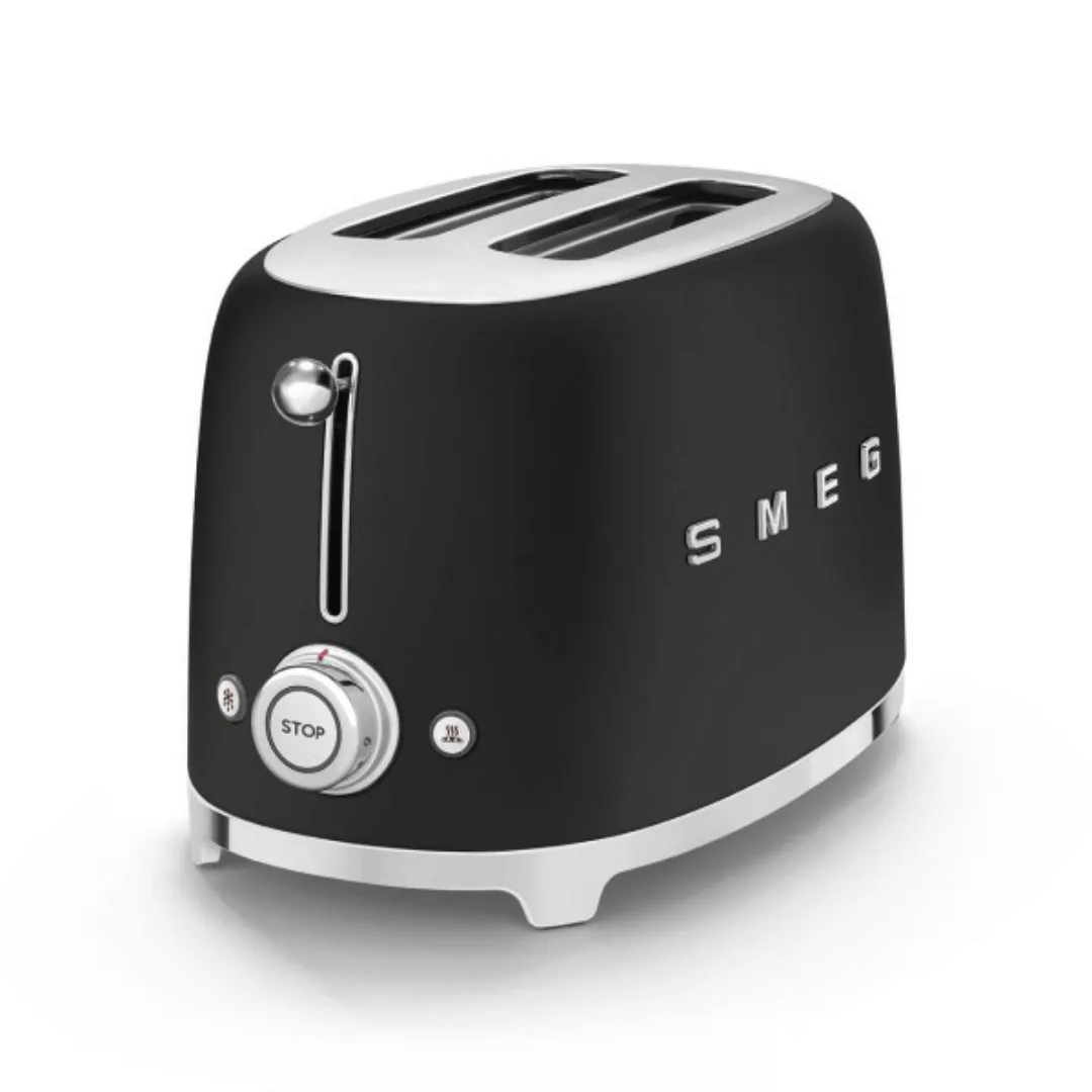 Smeg - TSF01 2-Scheiben Toaster Matt - schwarz/matt/BxHxT 31x19,8x19,5cm/6 günstig online kaufen