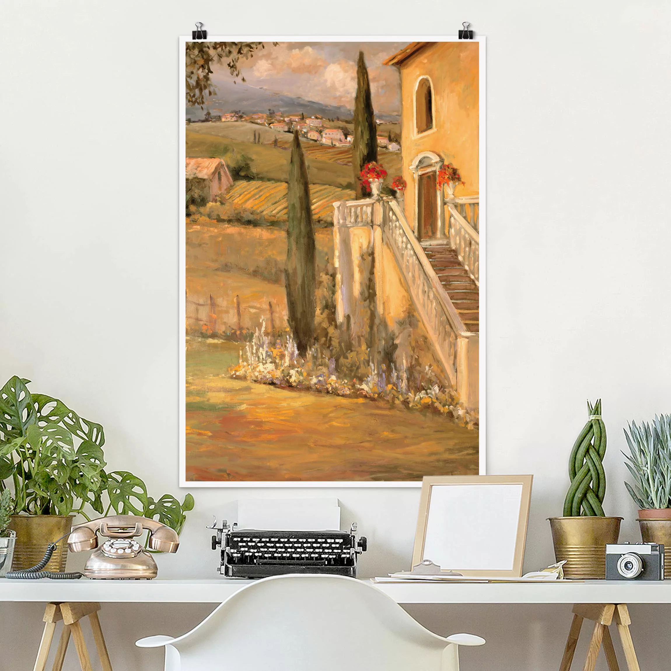 Poster Architektur & Skyline - Hochformat Italienische Landschaft - Haustre günstig online kaufen