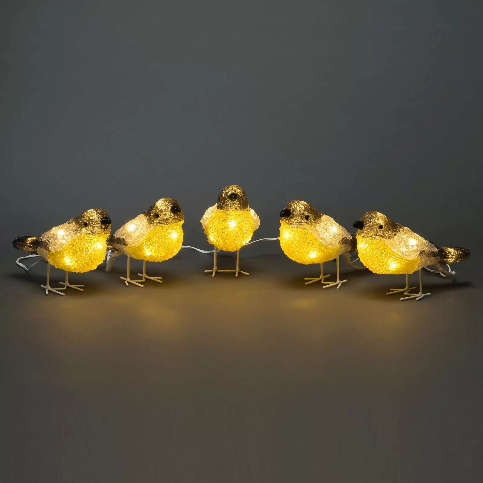 LED-Leuchtfiguren Vögel für außen, 5er-Set günstig online kaufen