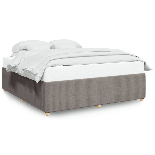 vidaXL Bett, Bettgestell ohne Matratze Taupe 180x200 cm Stoff günstig online kaufen