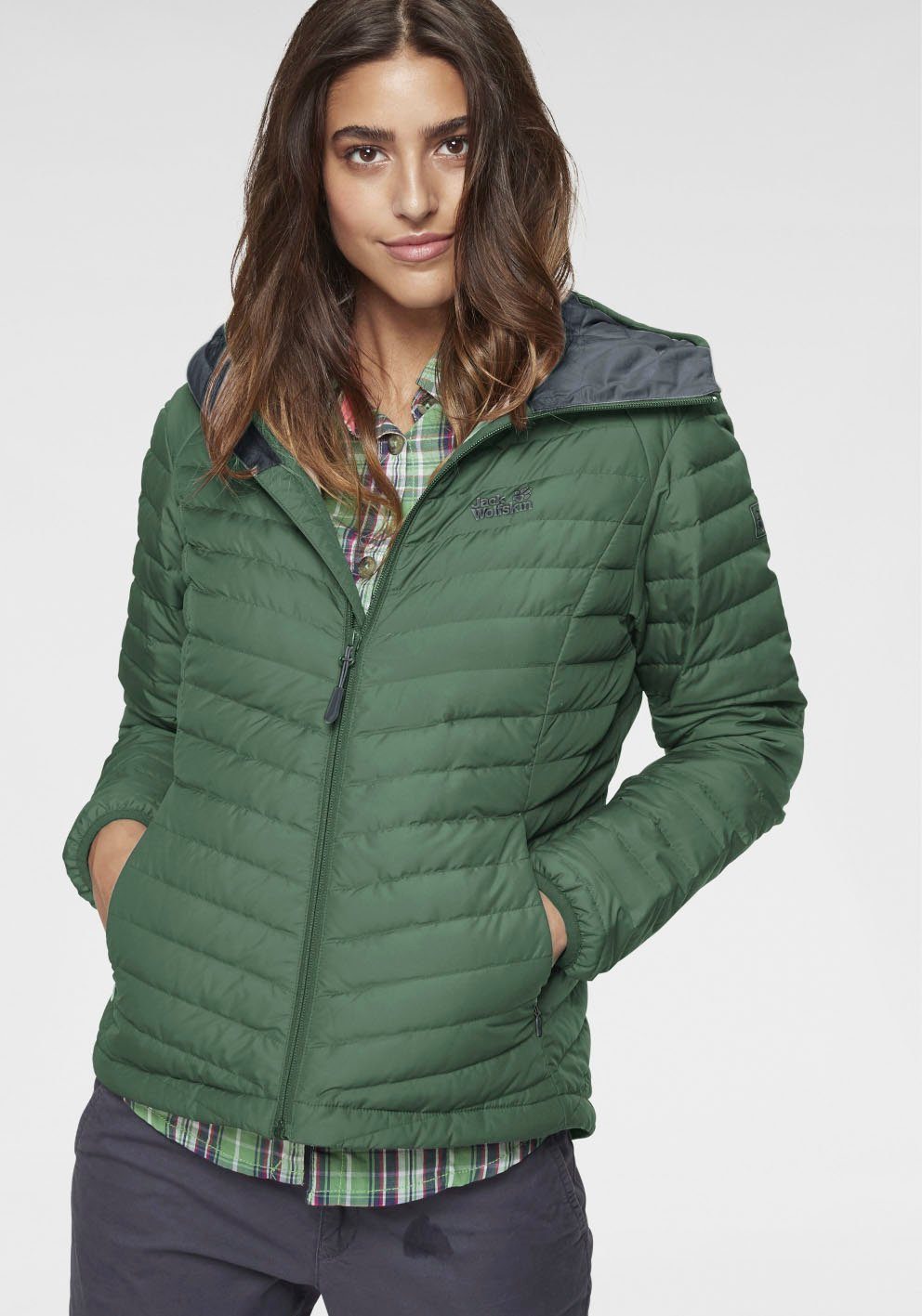 Jack Wolfskin Daunenjacke "STANLEY", mit Kapuze, Winddicht, atmungsaktiv, Ü günstig online kaufen