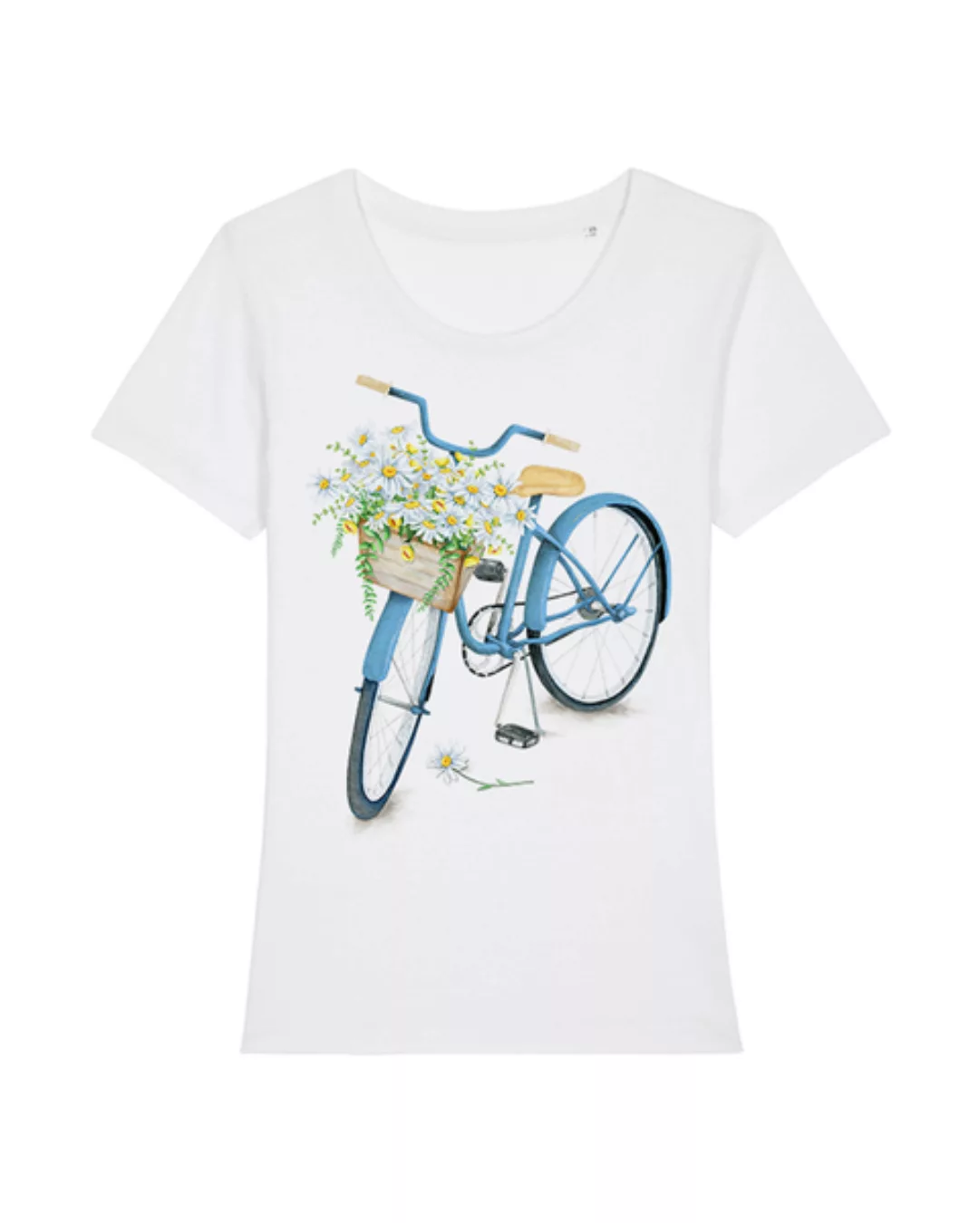 Blaues Damenrad | T-shirt Damen günstig online kaufen