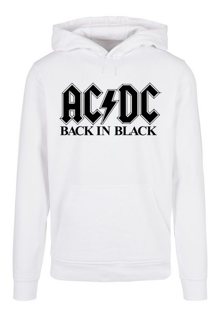 F4NT4STIC Kapuzenpullover ACDC Rock Band Back In Black Logo Print günstig online kaufen