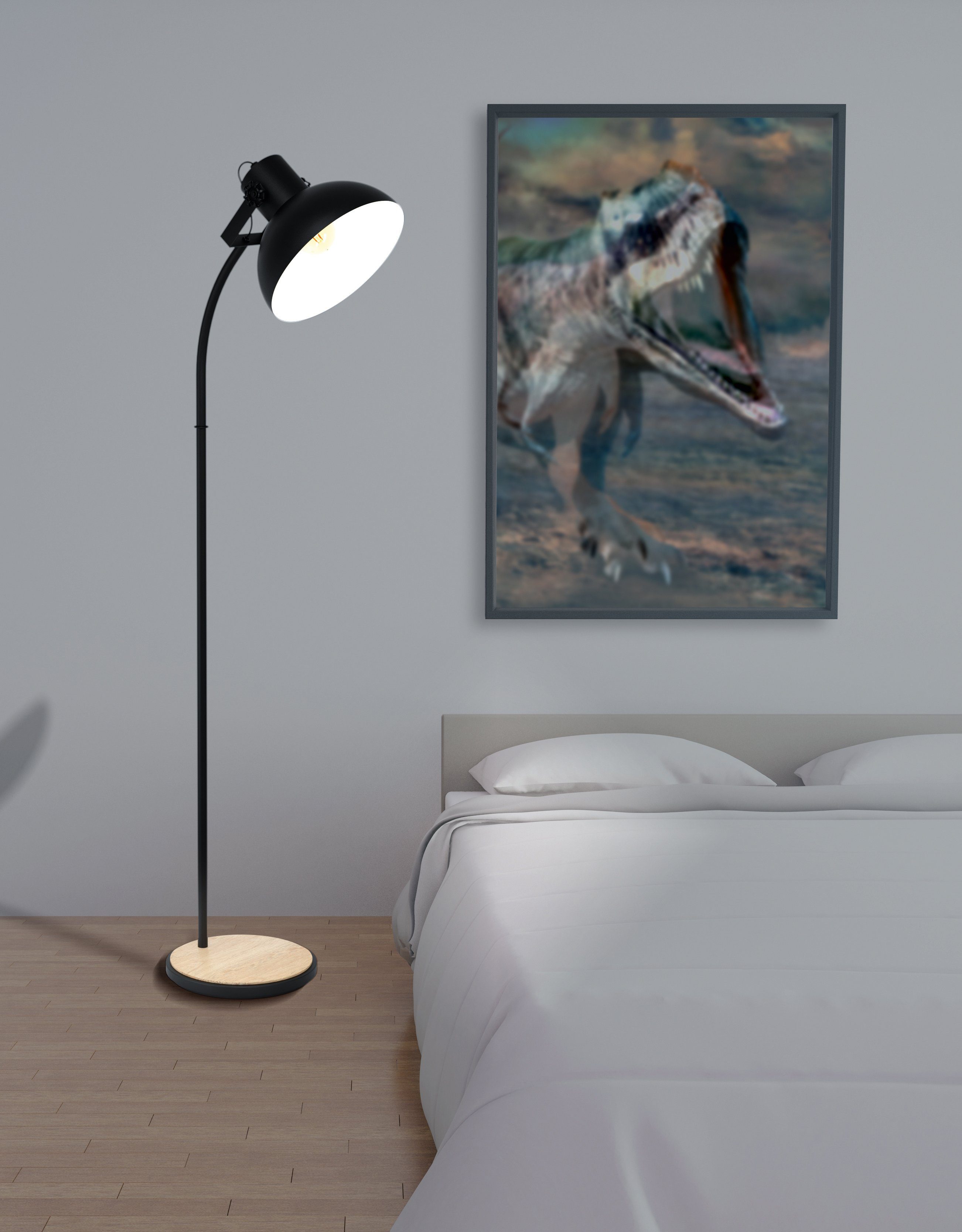 EGLO Stehlampe LUBENHAM, ohne Leuchtmittel günstig online kaufen