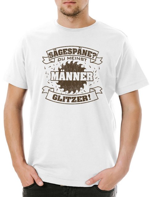 Urban Backwoods Print-Shirt Sägespäne Männerglitzer Herren T-Shirt Schreine günstig online kaufen