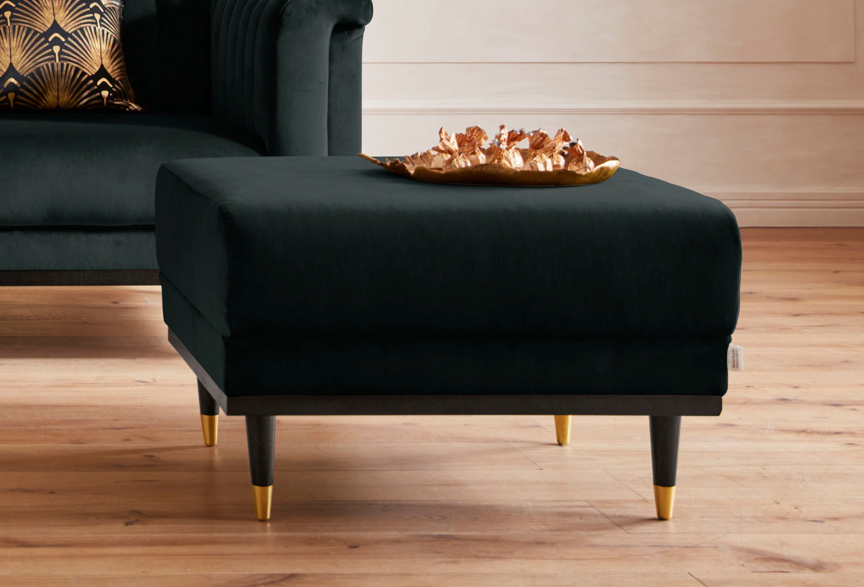 Home affaire Hocker "Chamby", mit Holzrahmen unten günstig online kaufen