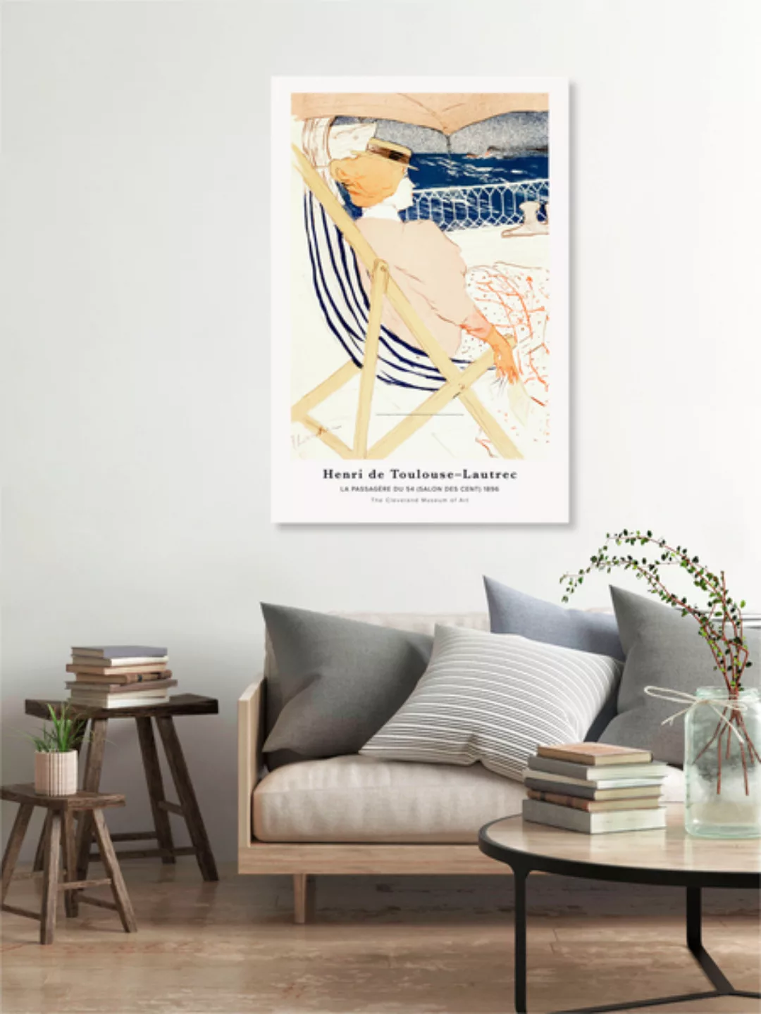 Poster / Leinwandbild - La Passagère Du 54 Von Henri Toulouse-lautrec günstig online kaufen