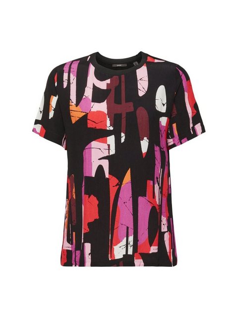 Esprit Collection T-Shirt T-Shirt mit Muster, LENZING™ ECOVERO™ (1-tlg) günstig online kaufen