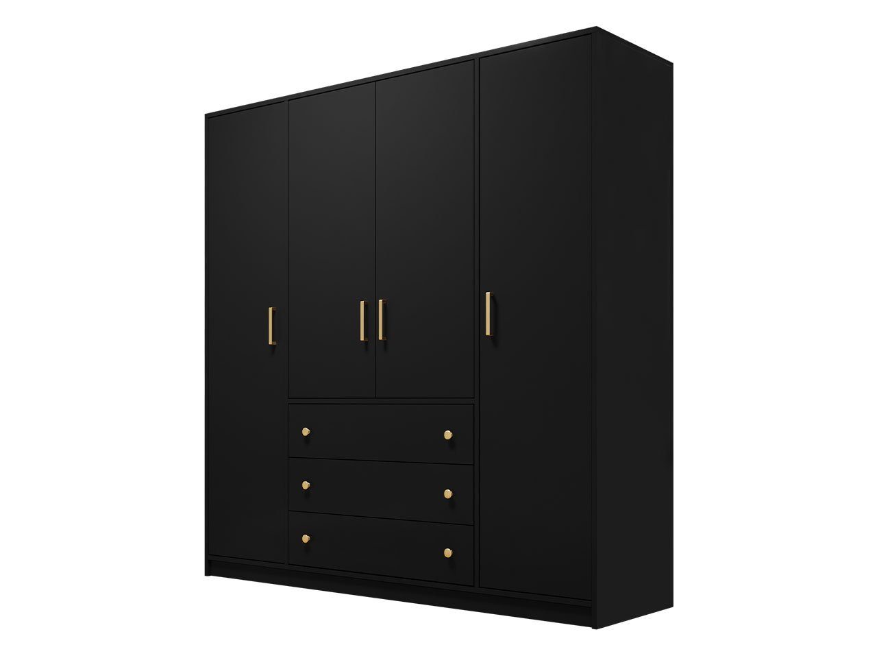 MIRJAN24 Kleiderschrank Retro D4 (mit 4 günstig online kaufen