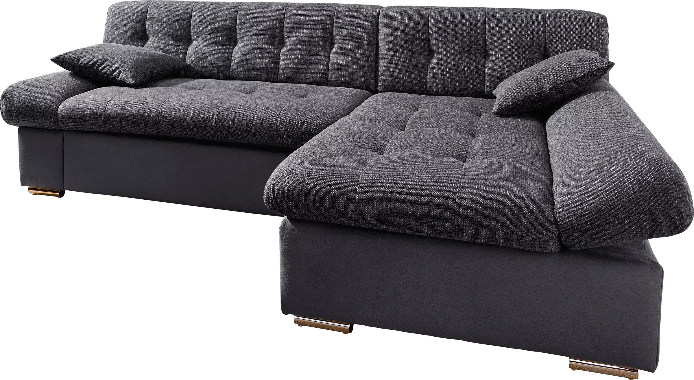 TRENDMANUFAKTUR Ecksofa "Reggae, modern und bequem, aktueller Materialmix, günstig online kaufen