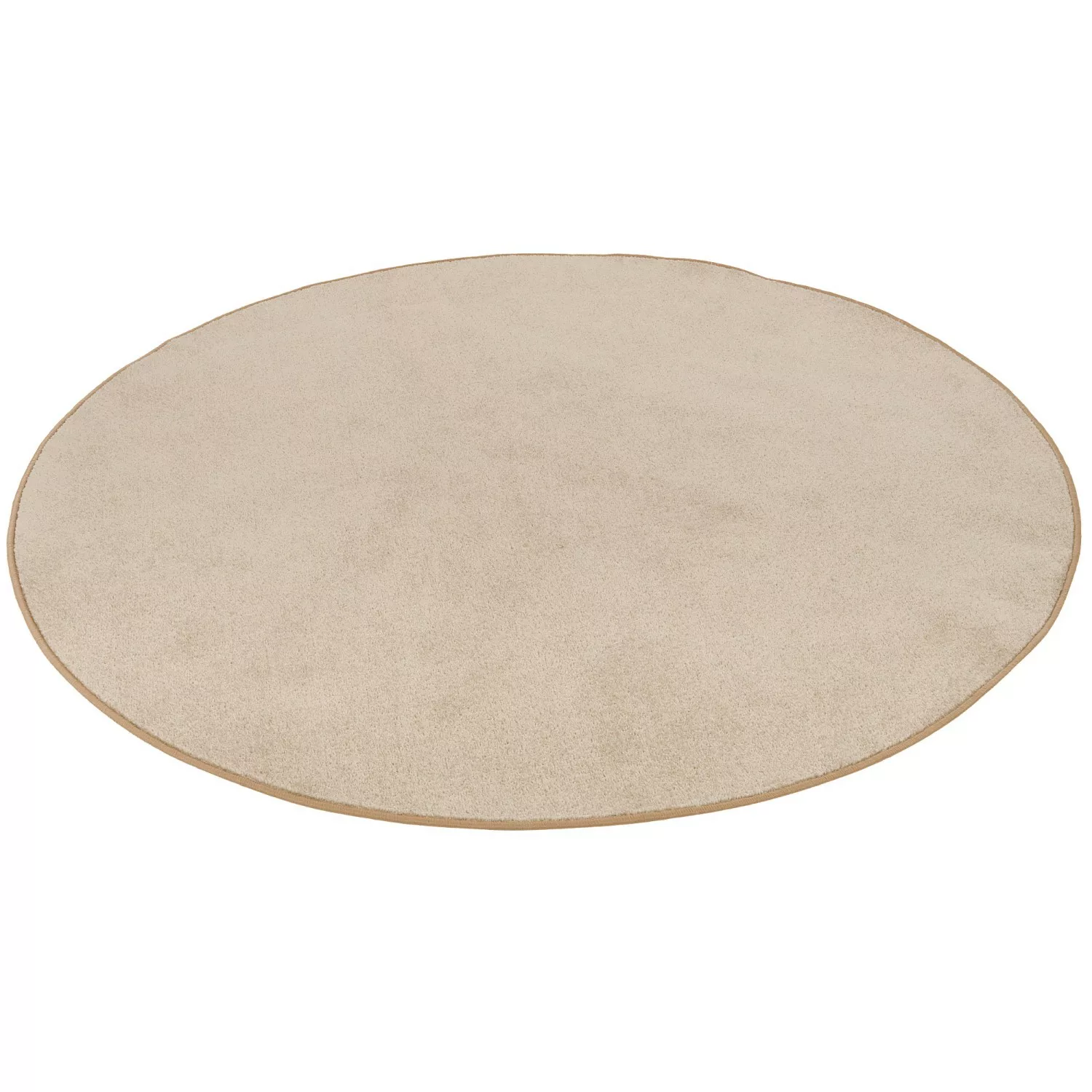 Snapstyle Trend Velours Teppich Joy Beige 160cm Rund günstig online kaufen