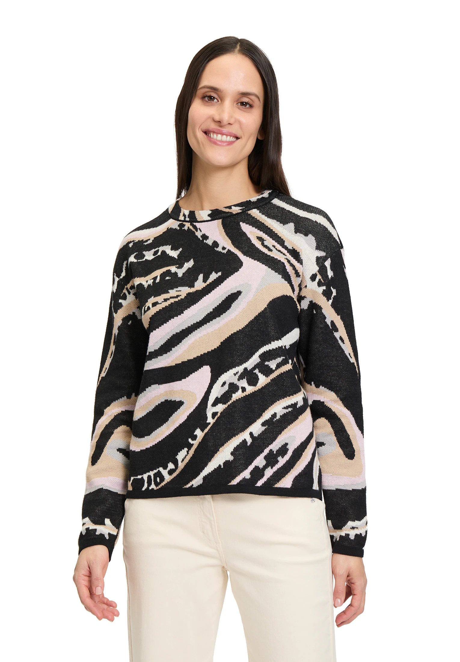 Betty Barclay Strickpullover "Betty Barclay Feinstrickpullover mit Jacquard günstig online kaufen