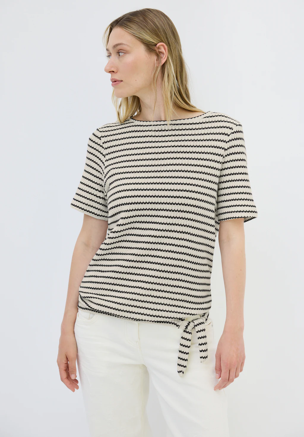 Cecil T-Shirt, aus Baumwolle mit Stretchante günstig online kaufen