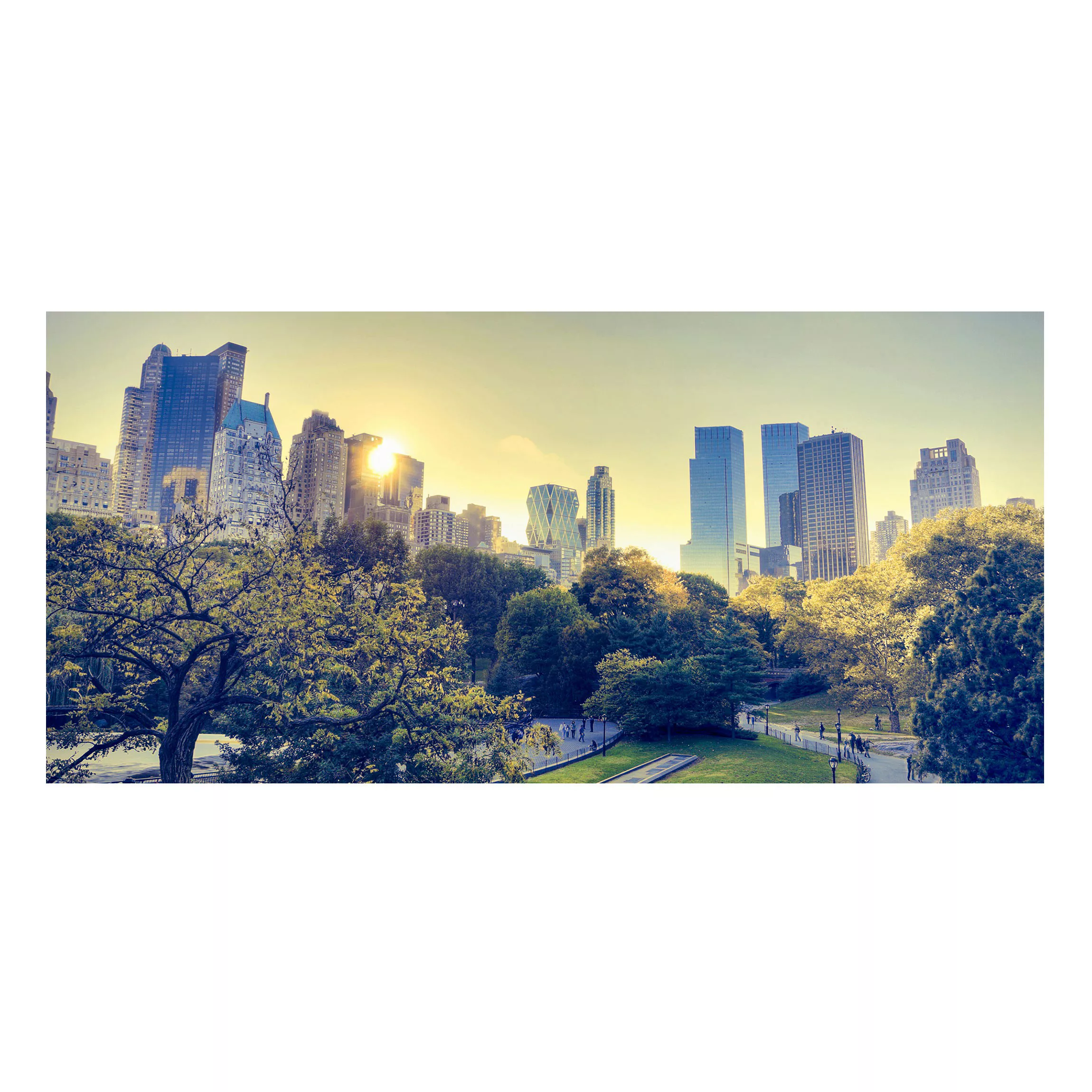 Magnettafel Architektur & Skyline - Querformat 2:1 Peaceful Central Park günstig online kaufen