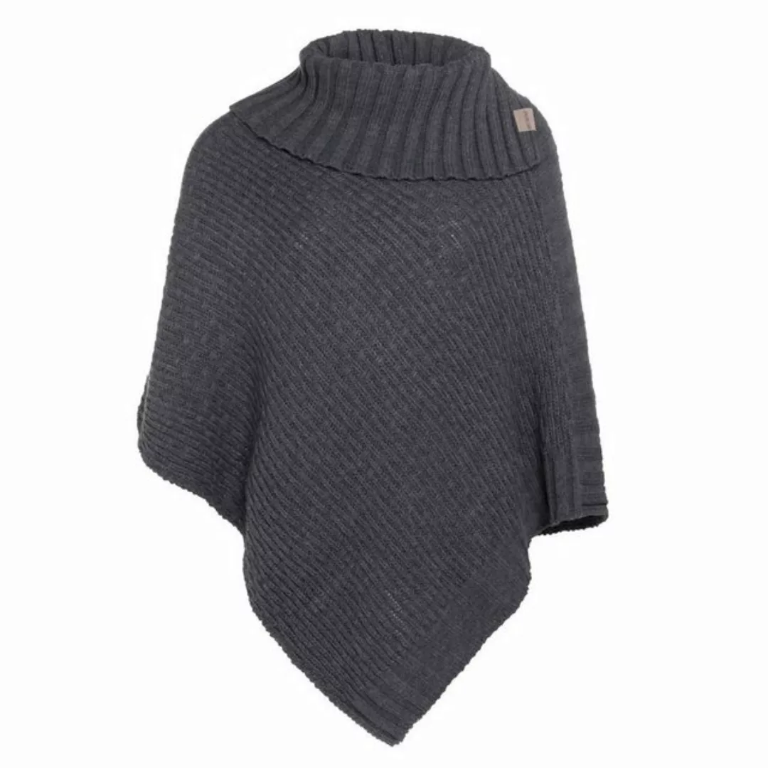 Knit Factory Strickponcho Nicky Ponchos One Size Glatt Anthrazit (1-tlg) mo günstig online kaufen