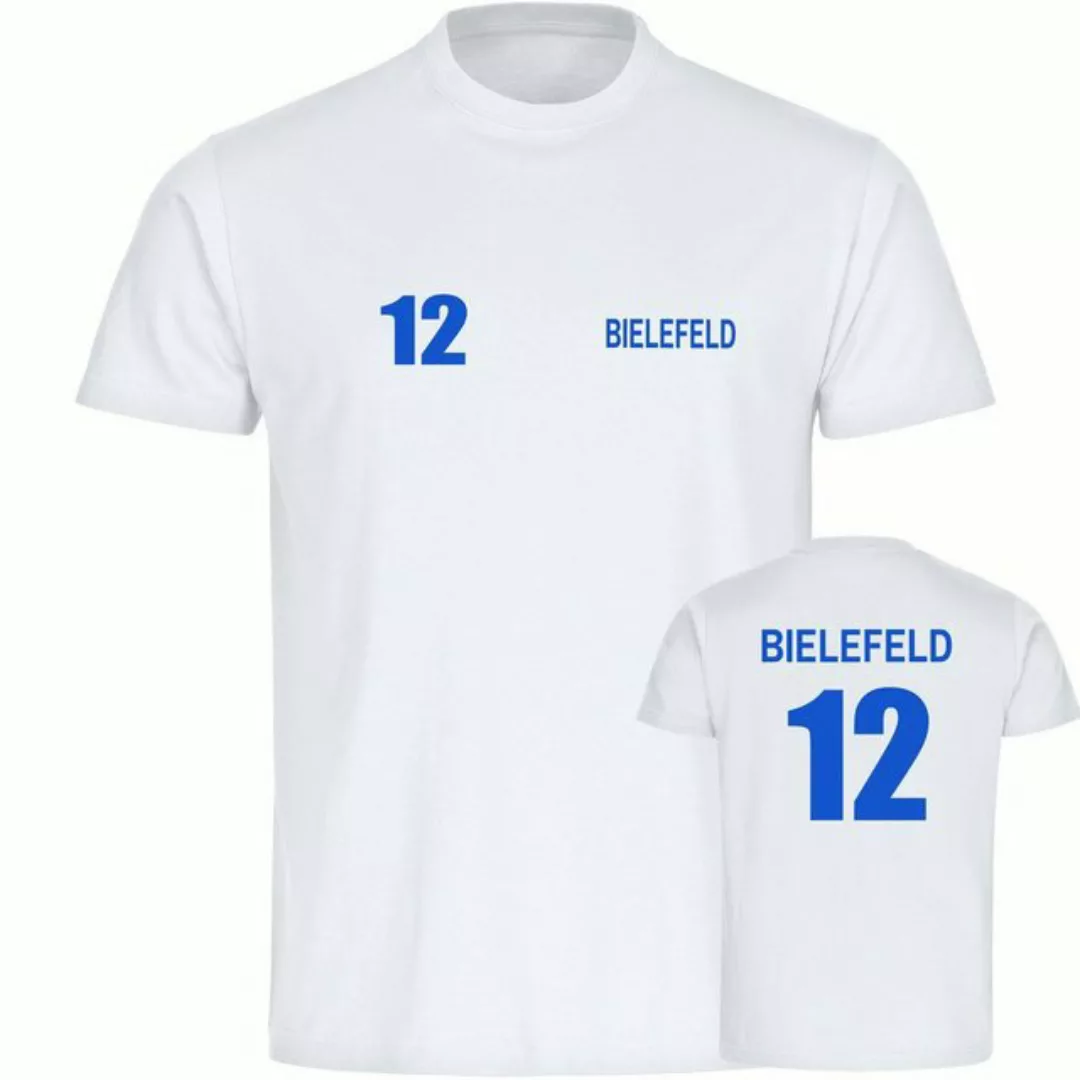 multifanshop T-Shirt Herren Bielefeld - Trikot Nummer 12 - Männer günstig online kaufen