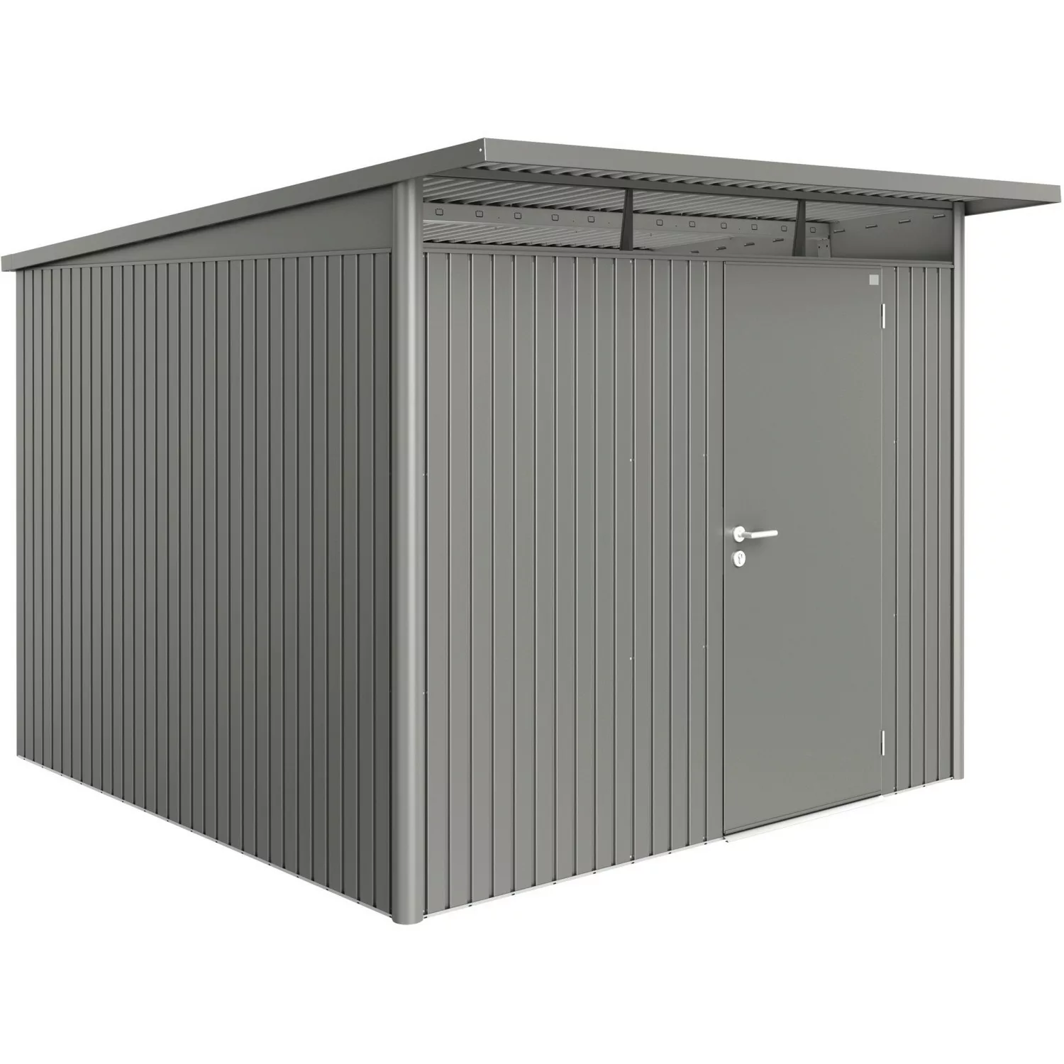 Biohort Metall-Gerätehaus AvantGarde Quarzgrau-Metallic 6,6 m² günstig online kaufen