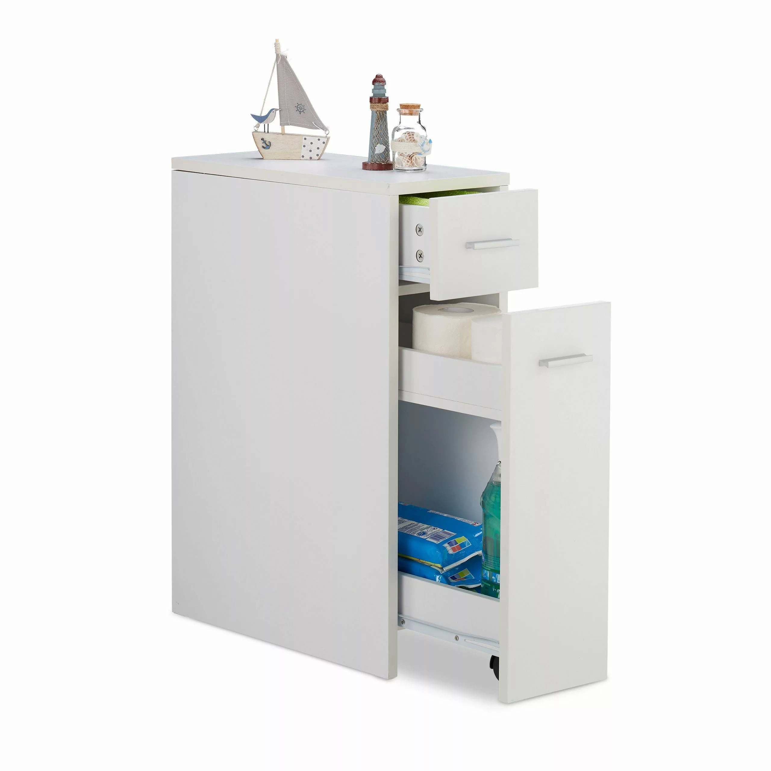 relaxdays Regal Weißer Nischenschrank günstig online kaufen