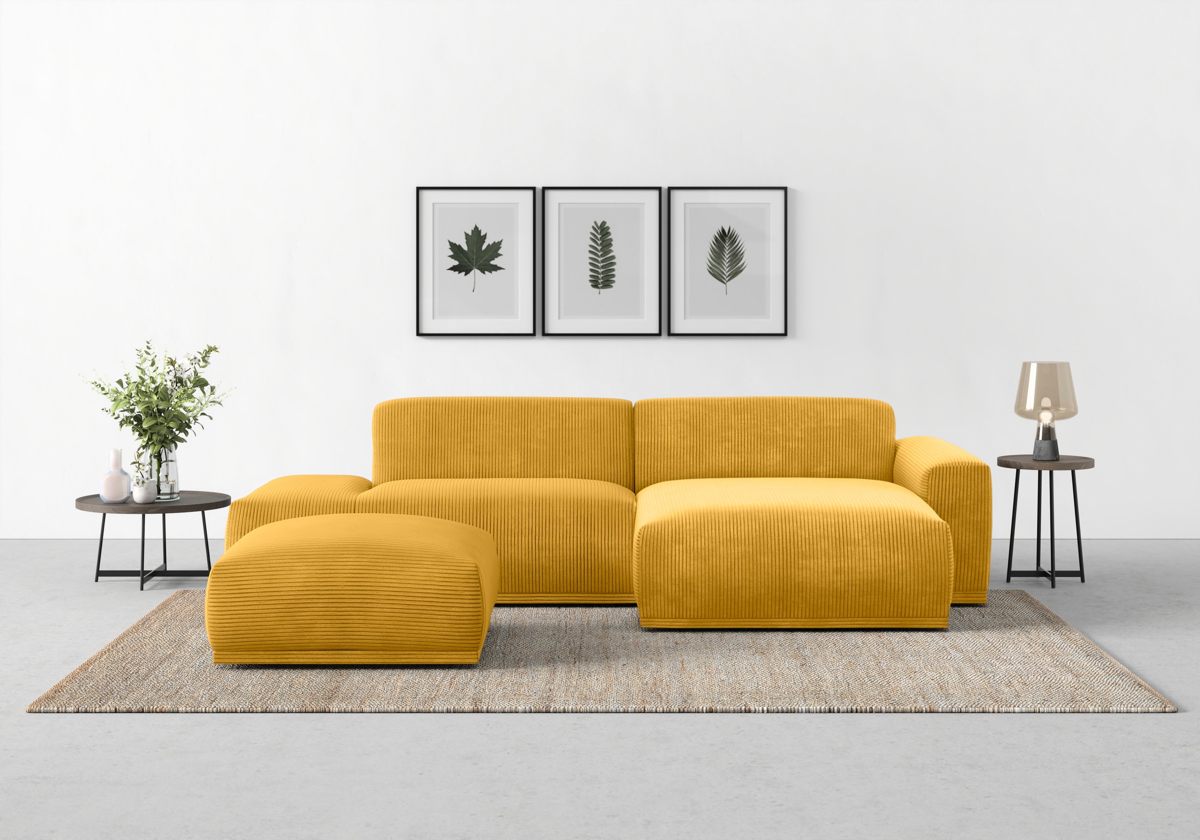 TRENDMANUFAKTUR Ecksofa "Braga, mit hochwertigem Kaltschaum, L-Form, in Cor günstig online kaufen