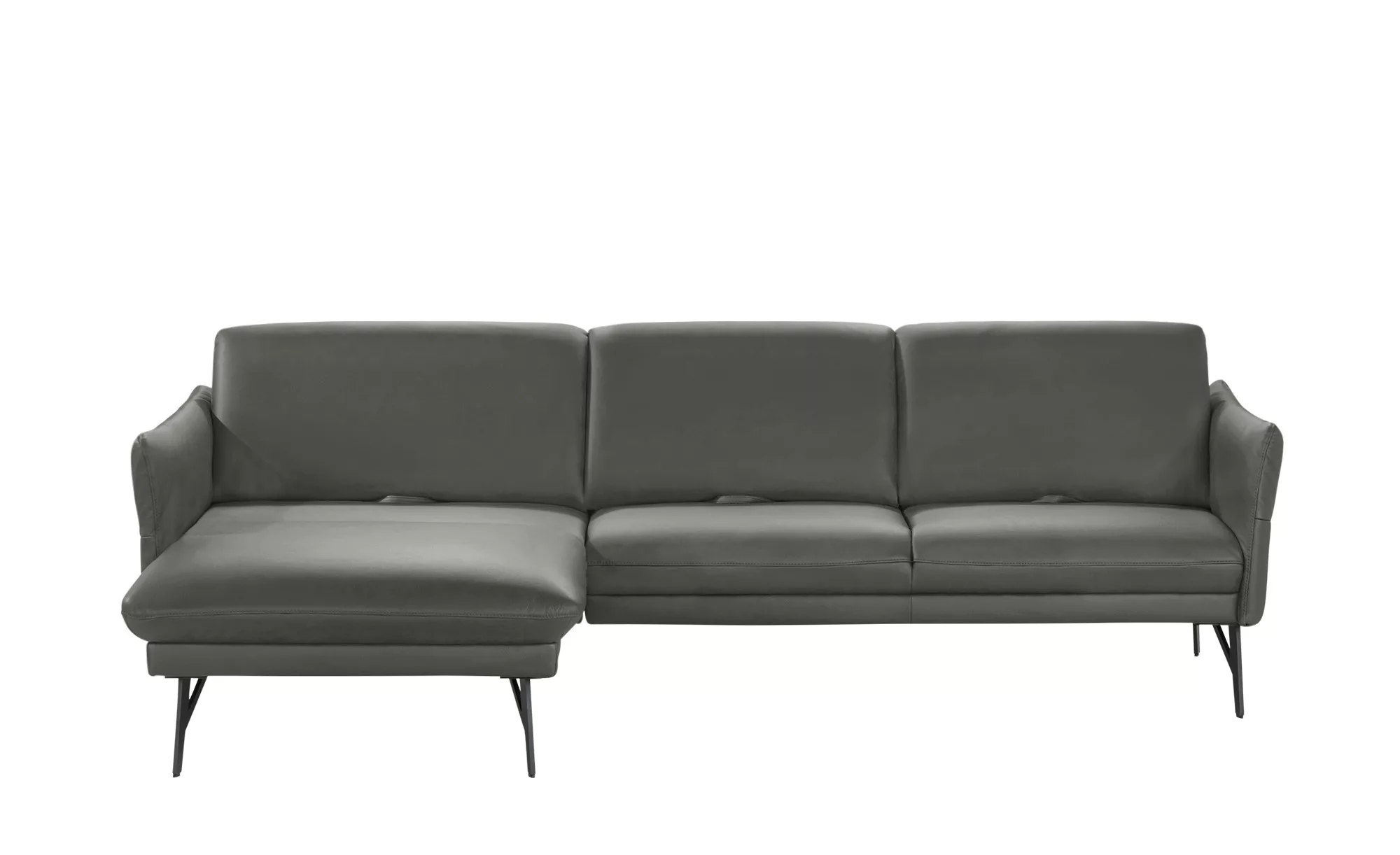 himolla Ecksofa Leder  1928 ¦ grau ¦ Maße (cm): B: 280 H: 83 T: 175 Polster günstig online kaufen