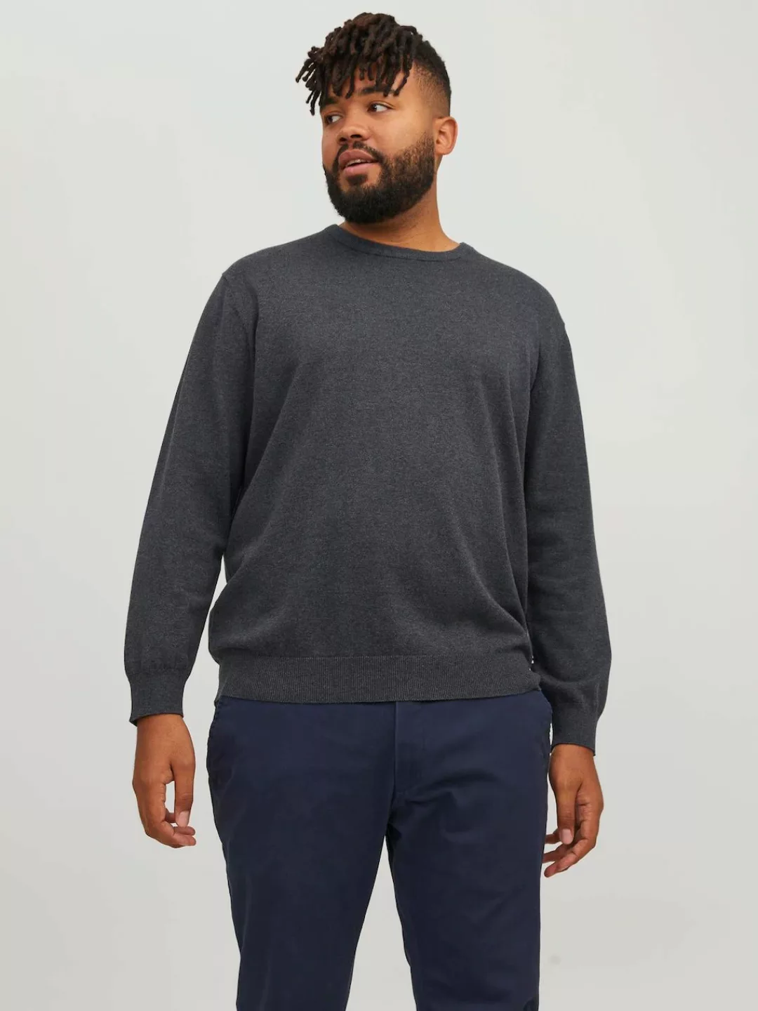 Jack & Jones PlusSize Strickpullover "JJEBASIC KNIT CREW NECK NOOS PLS" günstig online kaufen